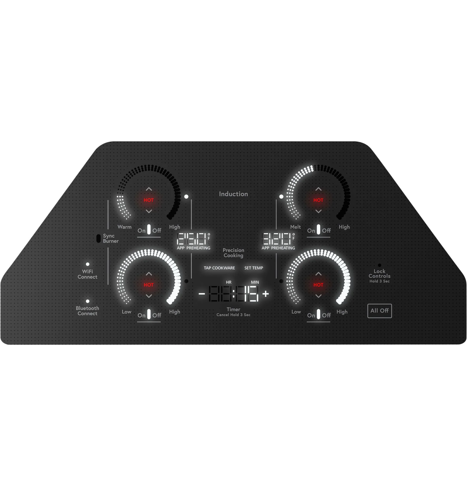 Café Black 36” Built-In Touch Control Induction Cooktop - CHP90361TBB - Image 3