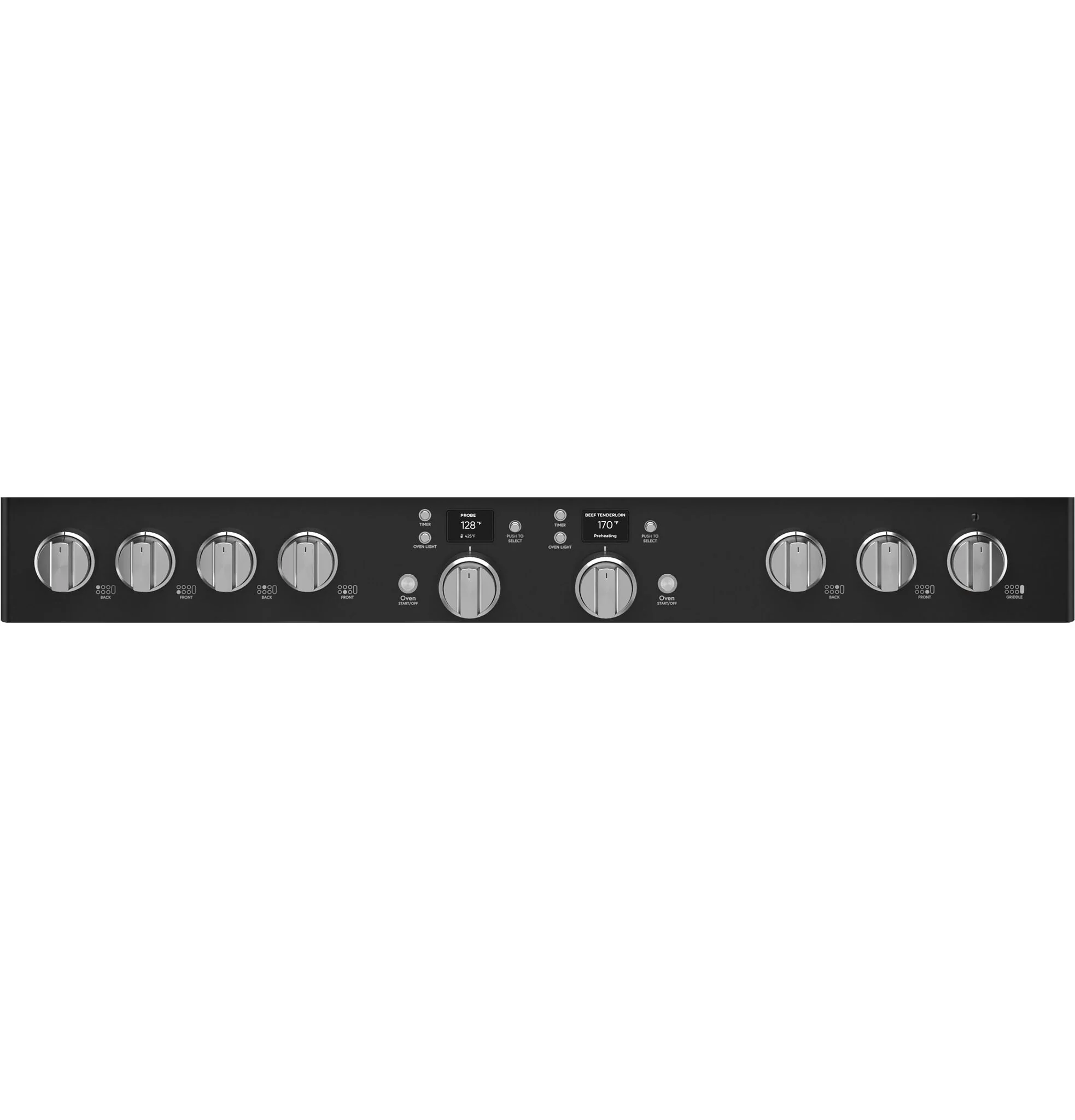 Café Black Matte Commercial-Style Smart Dual Fuel Range with No-Preheat Air Fry (8.25 Cu. Ft.) - C2Y486P3TD1 - Image 5