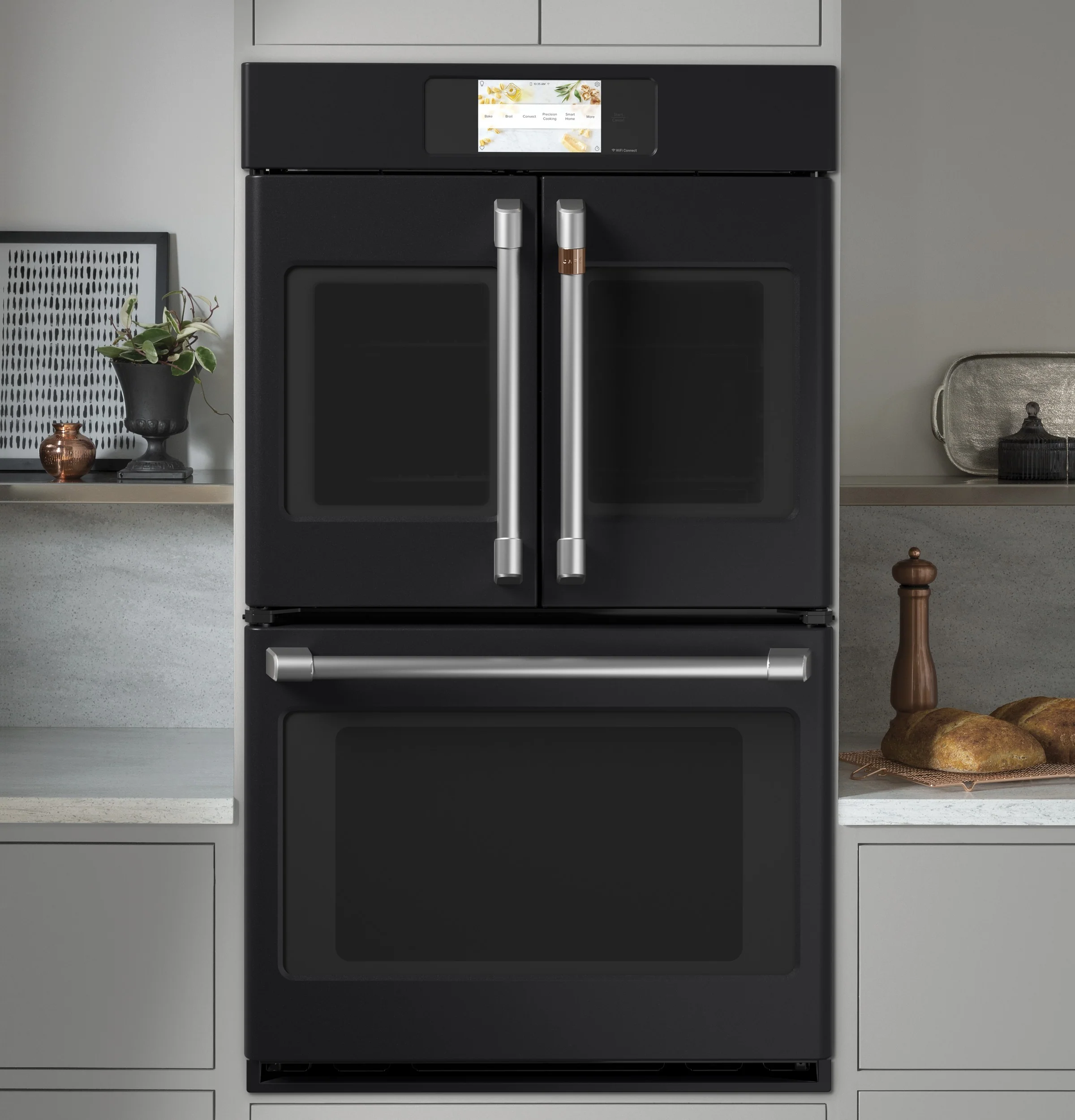 Café Matte Black 30" Built-In French-Door Double Convection Wall Oven (10.0 Cu.Ft) - CTD90FP3ND1 - Image 4