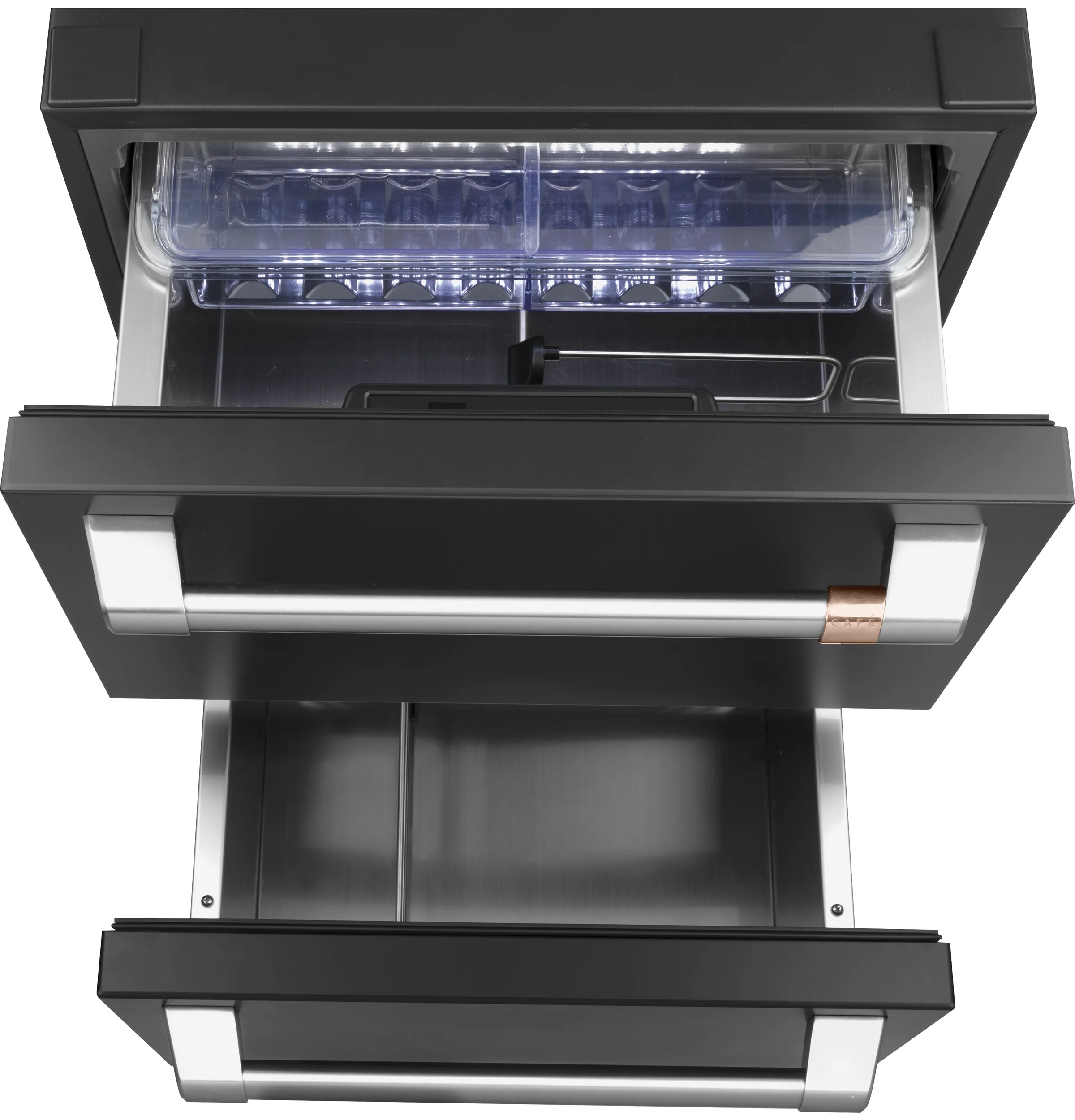 Café Matte Black Built-In Dual-Drawer Refrigerator (5.7 Cu.Ft) - CDE06RP3ND1 - Image 3