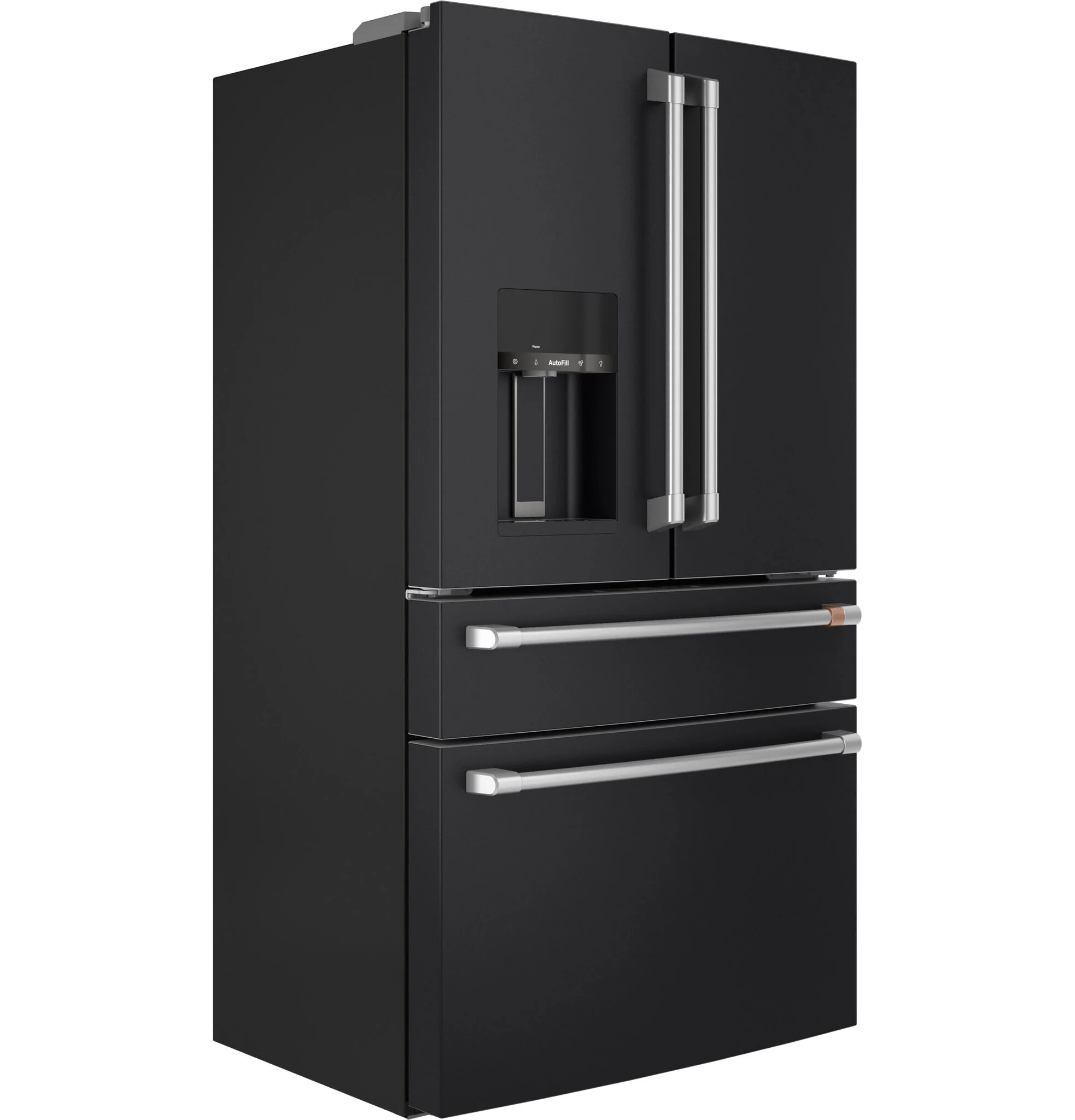 Café 35.75" 22.3 Cu. Ft. Matte Black Smart Counter-Depth 4-Door French Door Refrigerator - CXE22DP3PD1 - Image 4
