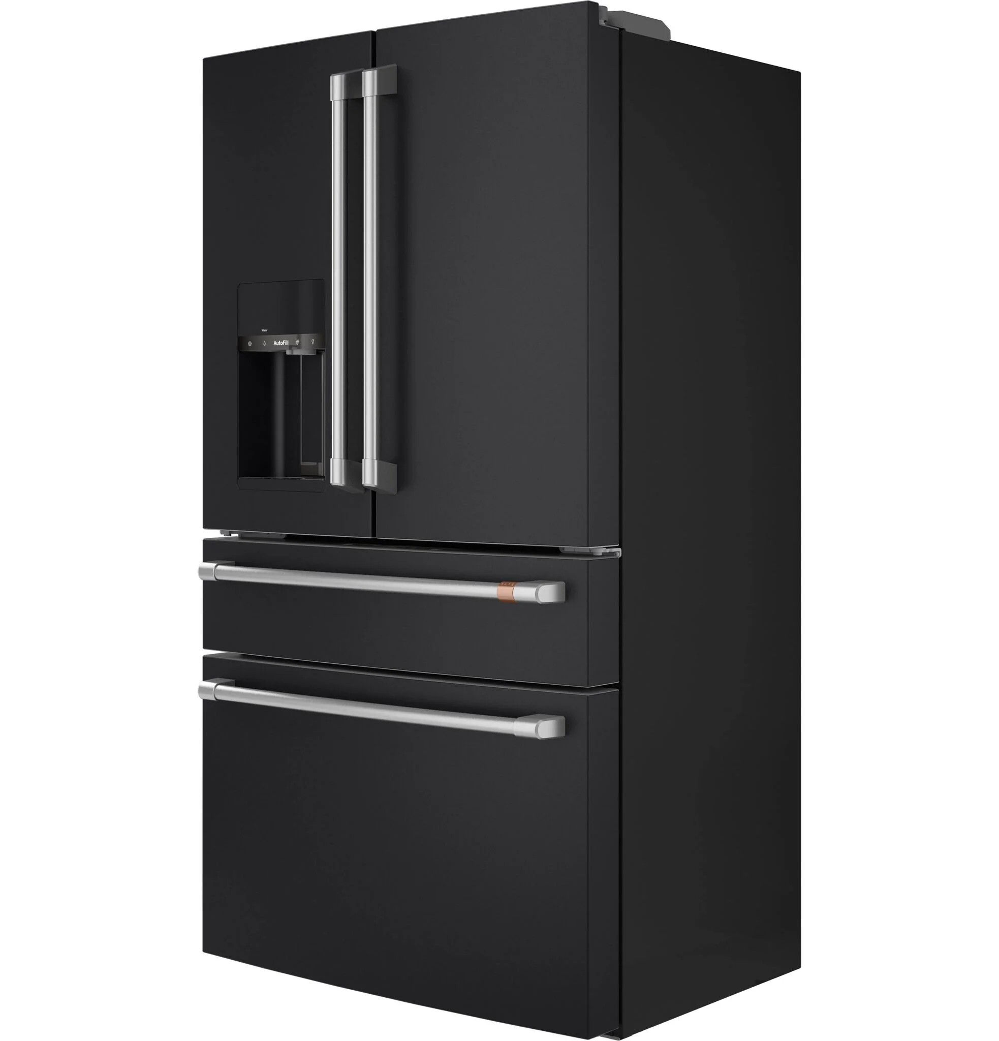 Café 35.75" 22.3 Cu. Ft. Matte Black Smart Counter-Depth 4-Door French Door Refrigerator - CXE22DP3PD1 - Image 5