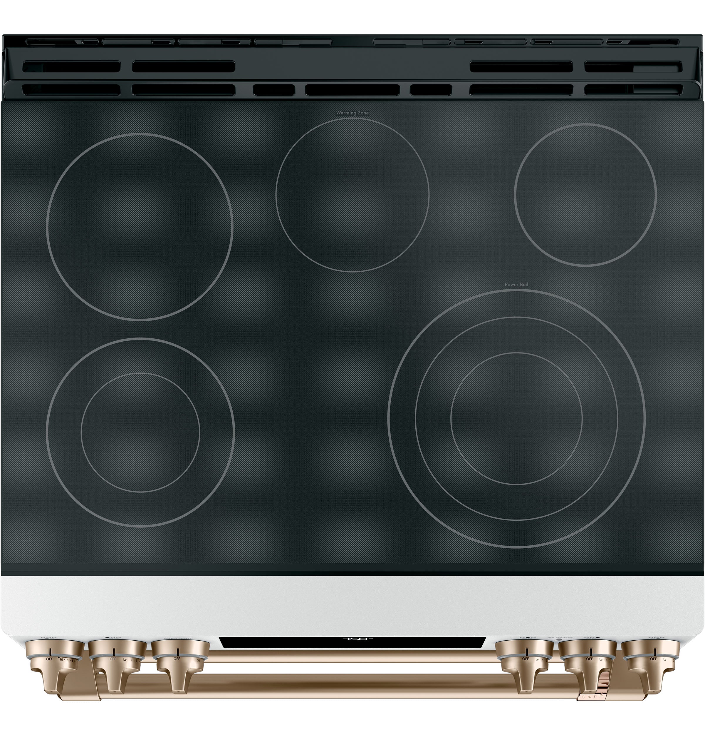 Café™ Matte White 30" Slide-In Front Control Radiant and Convection Double Oven Range with Air Fry (6.7 Cu.Ft) - CCES750P4MW2 - Image 2