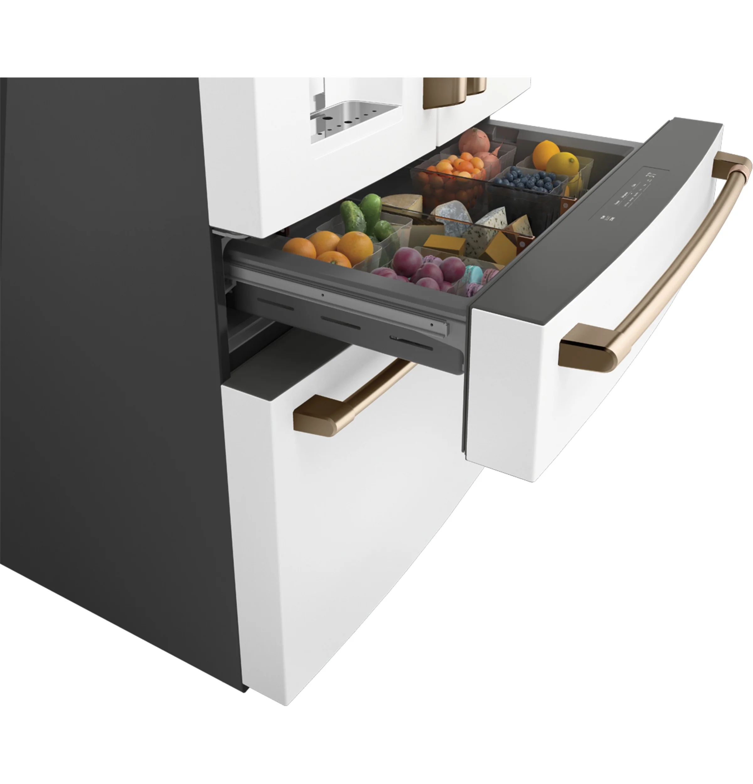 Café 36" 27.8 Cu. Ft. Matte White 4-Door French Door Refrigerator - CVE28DP4NW2 - Image 4