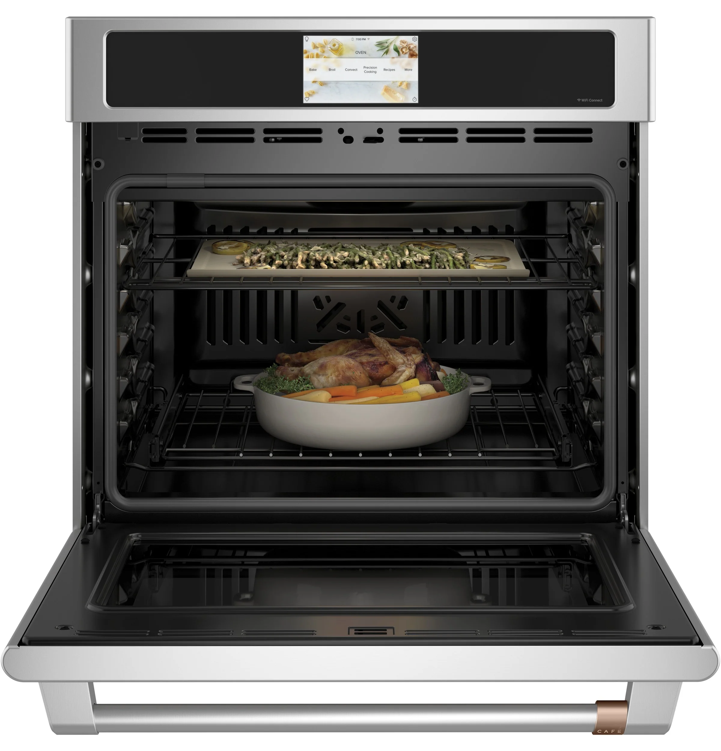 Café Stainless Steel 30'' Built-In Convection Single Wall Oven (5.0 Cu.Ft) - CTS70DP2NS1 - Image 2