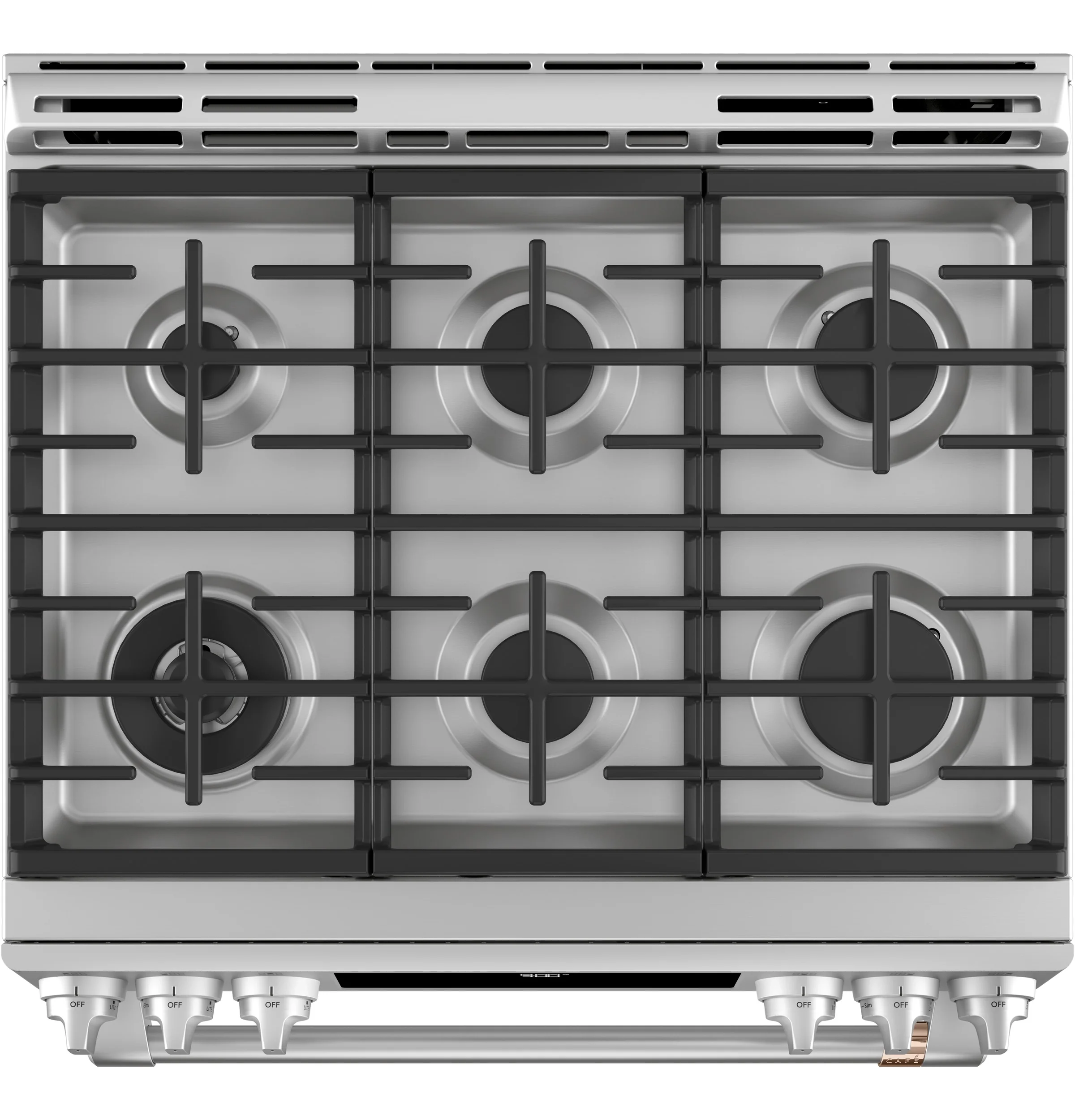 Café™ Stainless Steel 30" Slide-In Front Control Dual-Fuel Convection Range with Air Fry and Warming Drawer (5.7 Cu.Ft) - CC2S900P2MS1 - Image 2