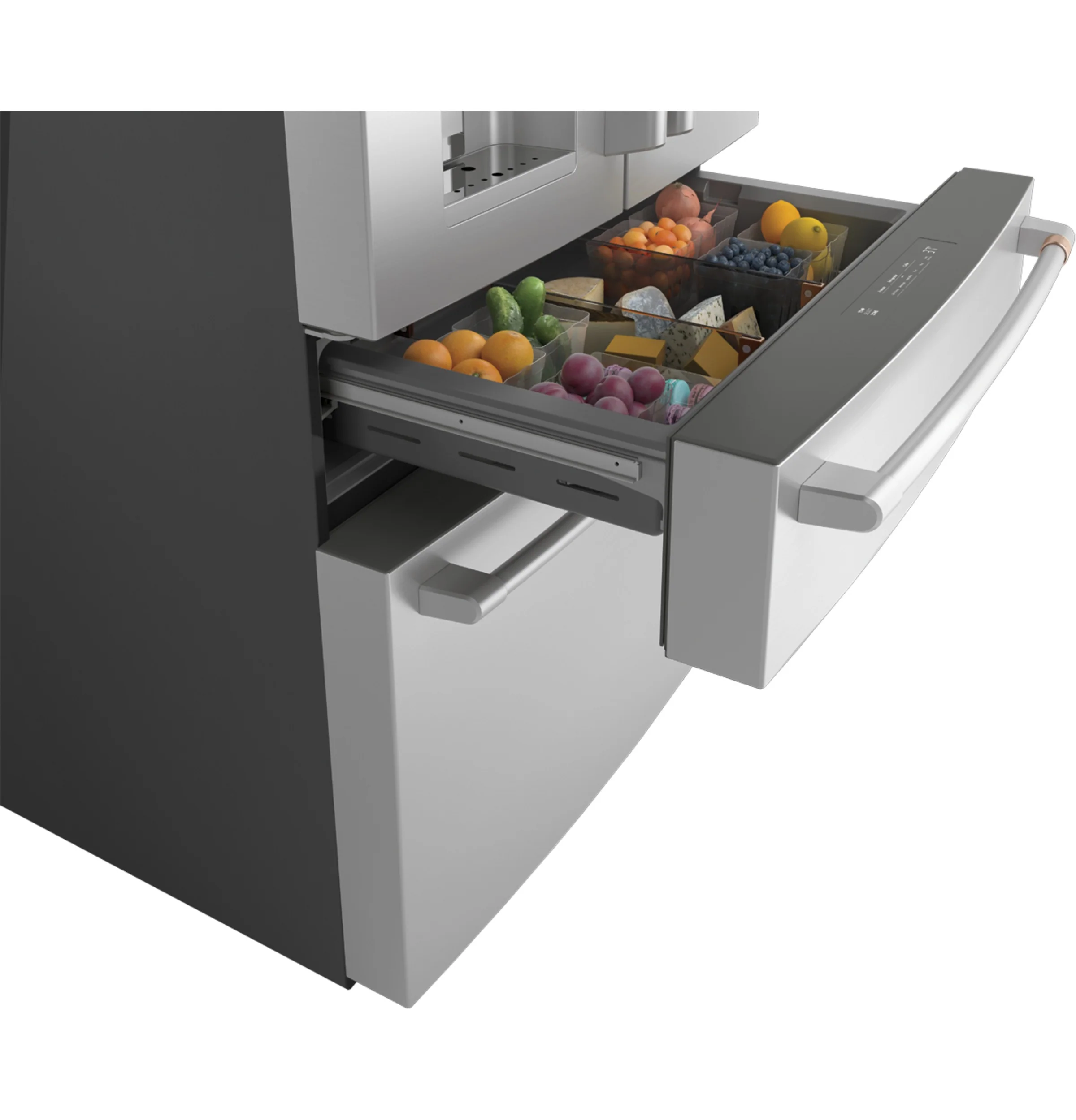 Café 36" 27.8 Cu. Ft. Stainless Steel 4-Door French Door Refrigerator - CVE28DP2NS1 - Image 4