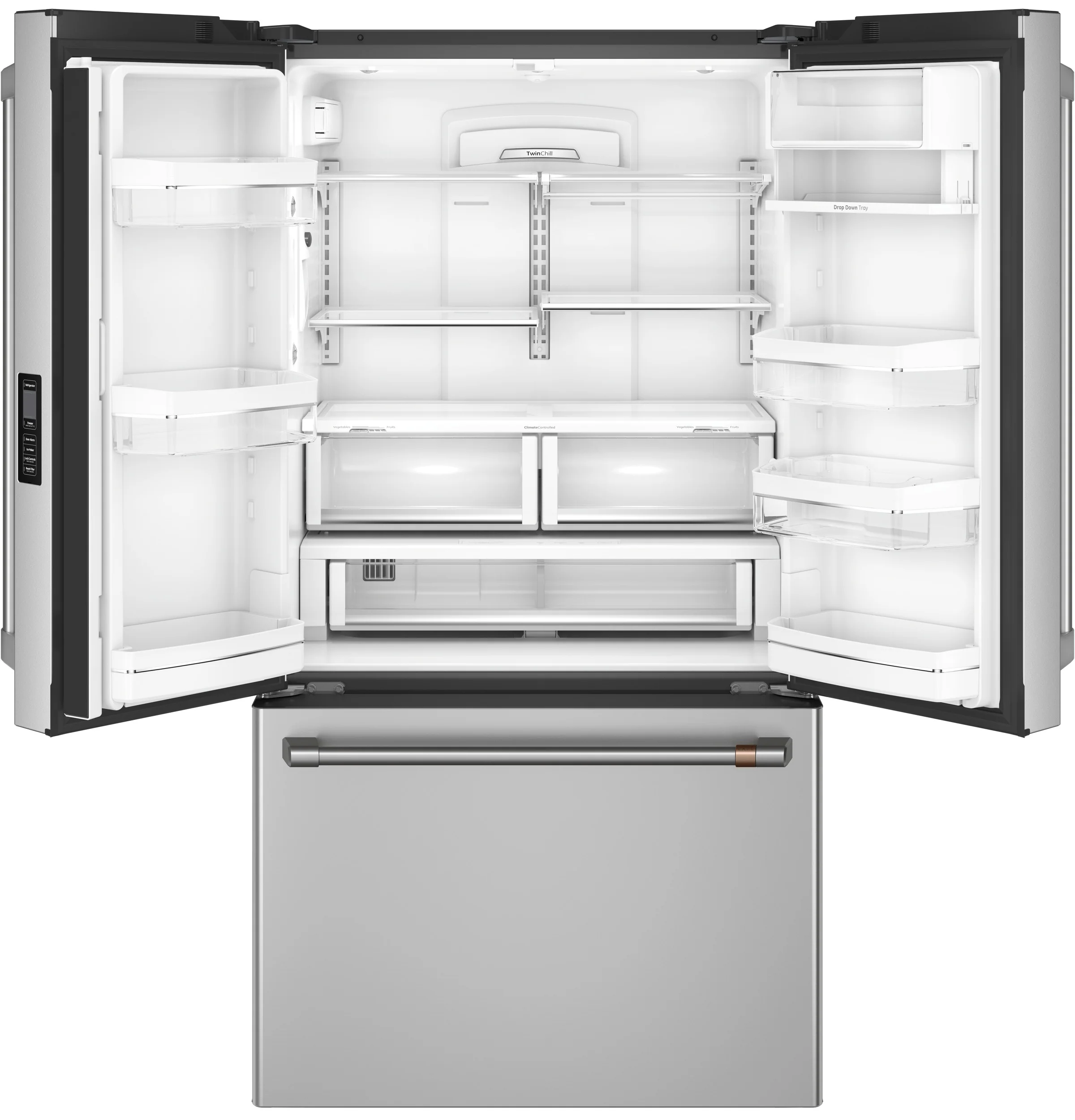 Café 36" 23.1 Cu. Ft. Stainless Steel Counter-Depth French Door Refrigerator - CWE23SP2MS1 - Image 4