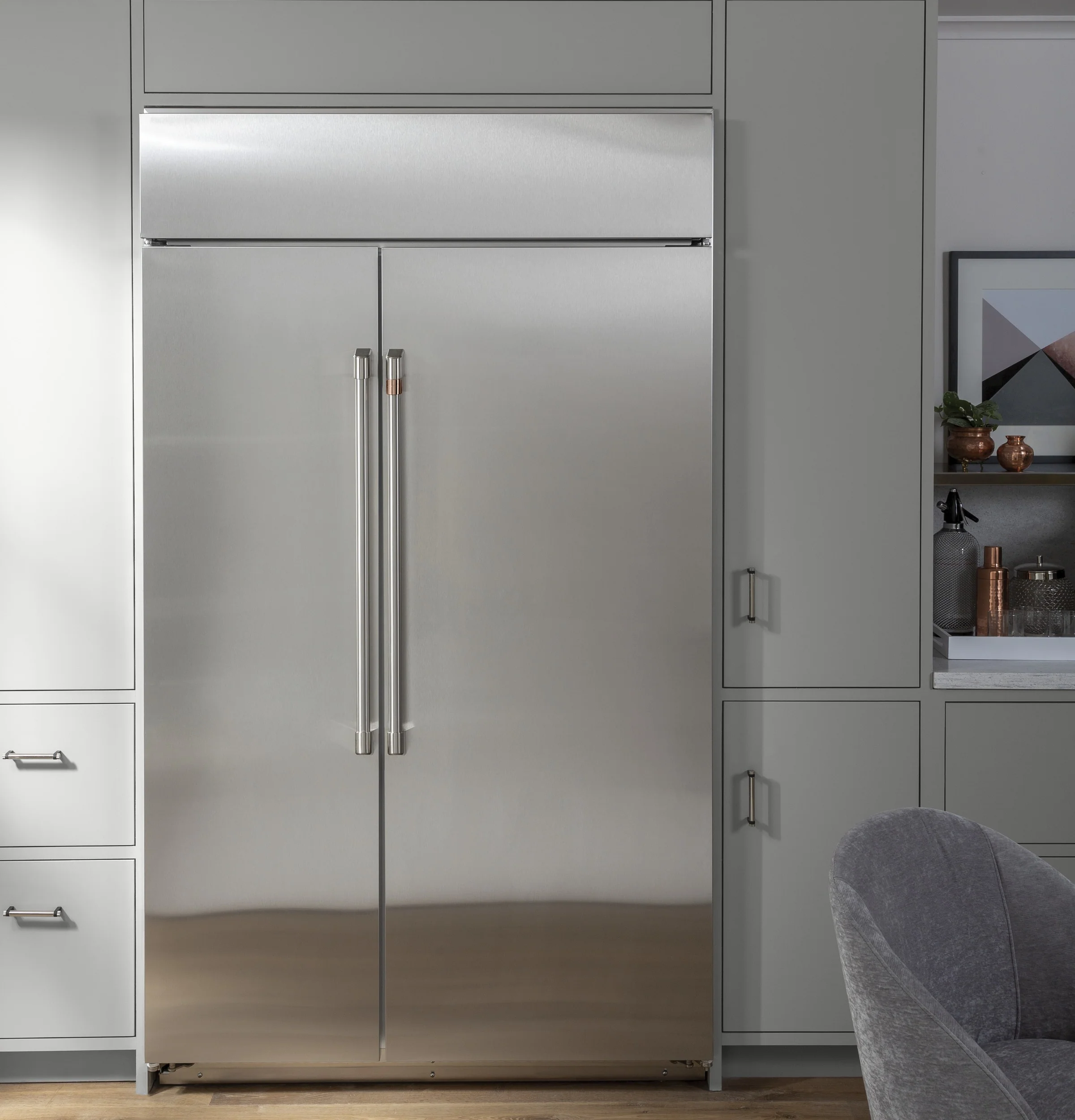 Café 48" 29.6 Cu. Ft. Stainless Steel Built-In Side-by-Side Refrigerator - CSB48WP2NS1 - Image 4