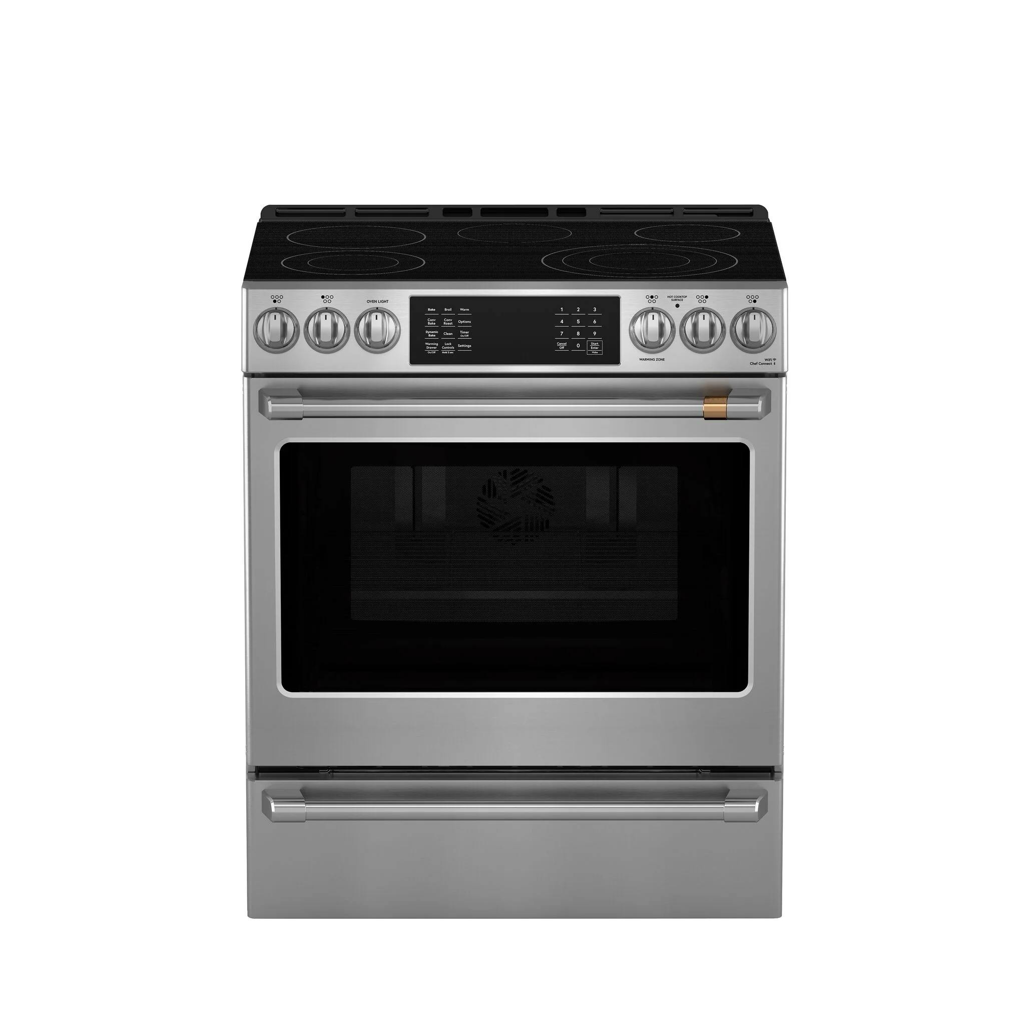 Café Stainless Steel Kitchen Package with French Door Refrigerator, Electric Range & Built-In Dishwasher - Image 3