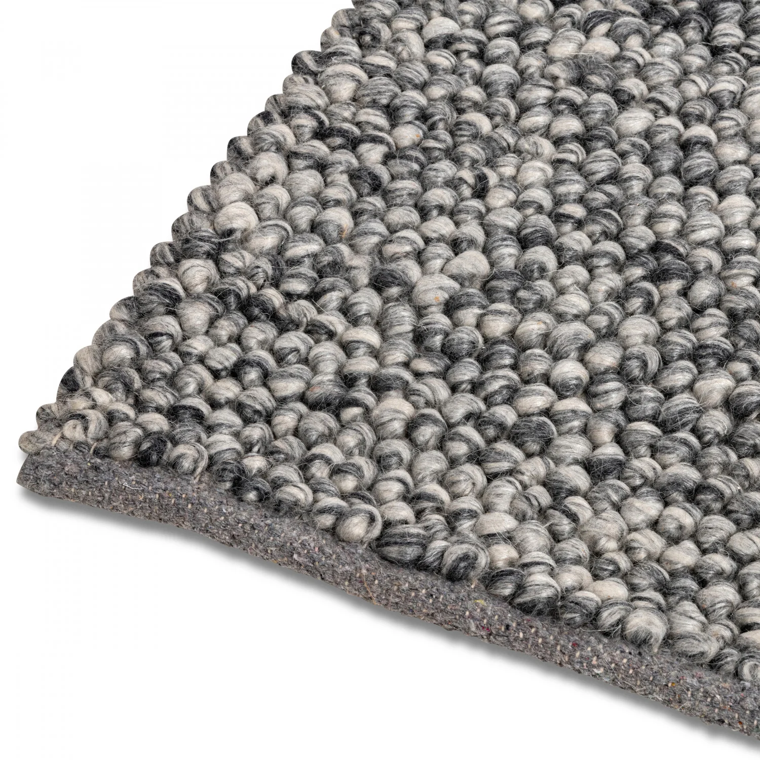 Calabria Pebbles Rug - 5' x 8' - Grey/Charcoal - Image 4