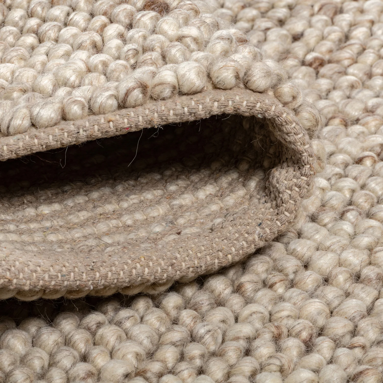 Calabria Pebbles Rug - 8' x 10' - Beige/Brown - Image 4