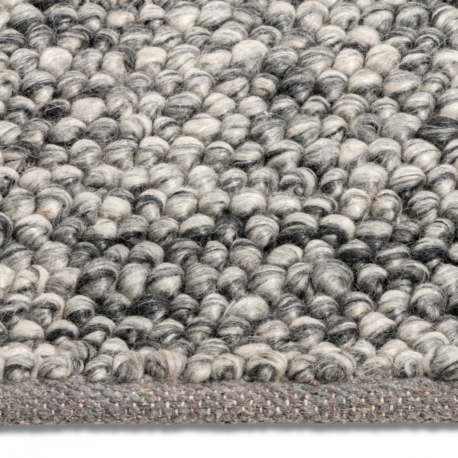 Calabria Pebbles Rug - 8' x 10' - Grey/Charcoal - Image 3