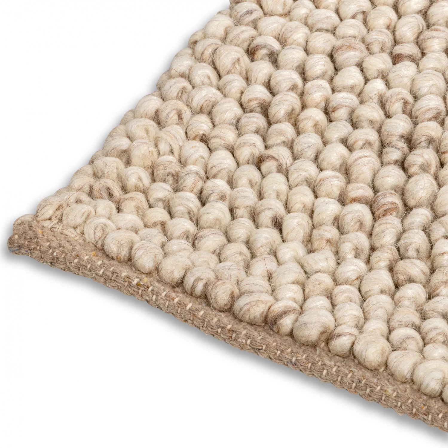 Calabria Pebbles Rug - 9' x 12' - Beige/Brown - Image 3