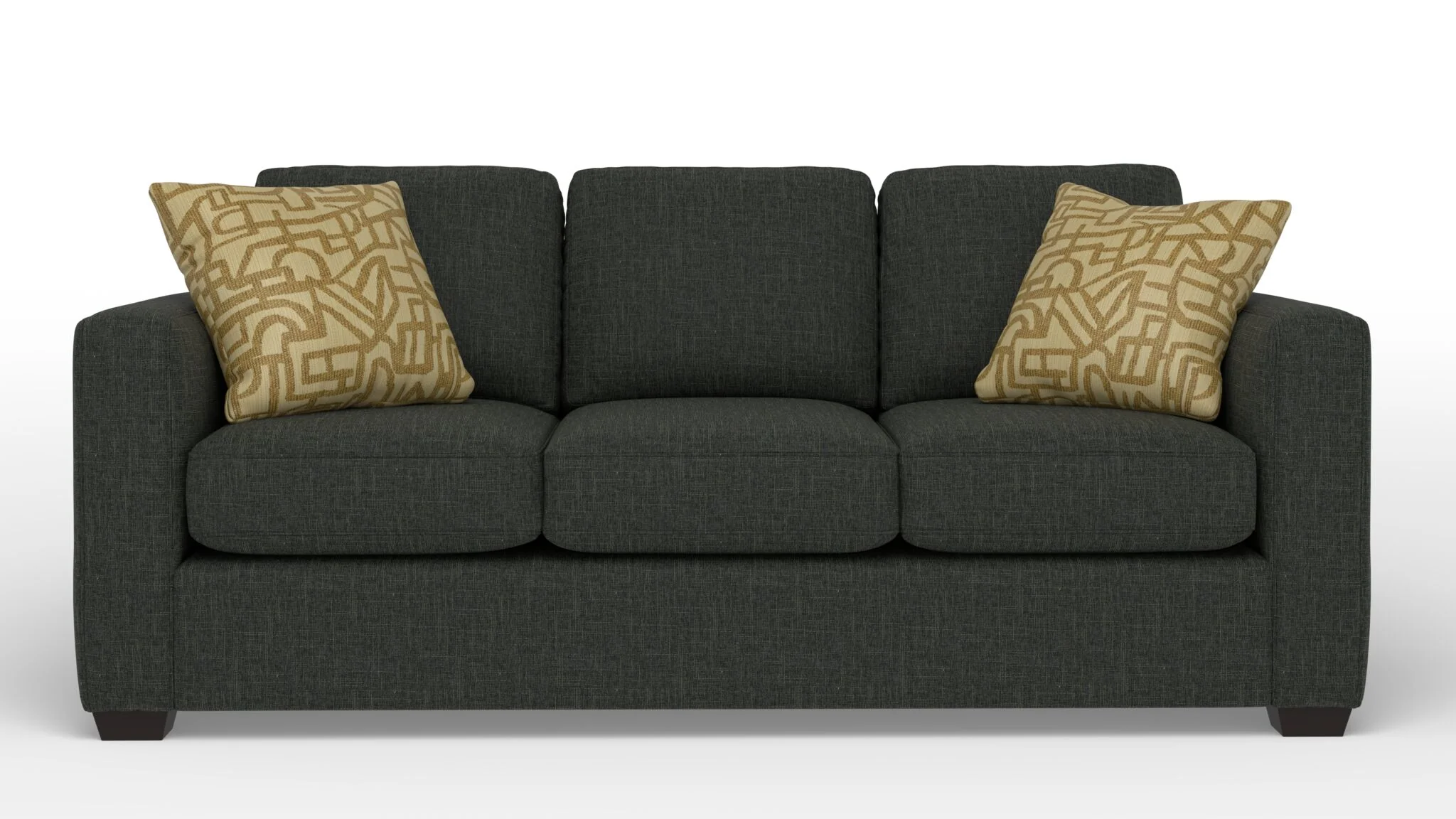 Caleb Queen Sofa Bed with Innerspring Mattress - Bondi Dark Grey - Image 2