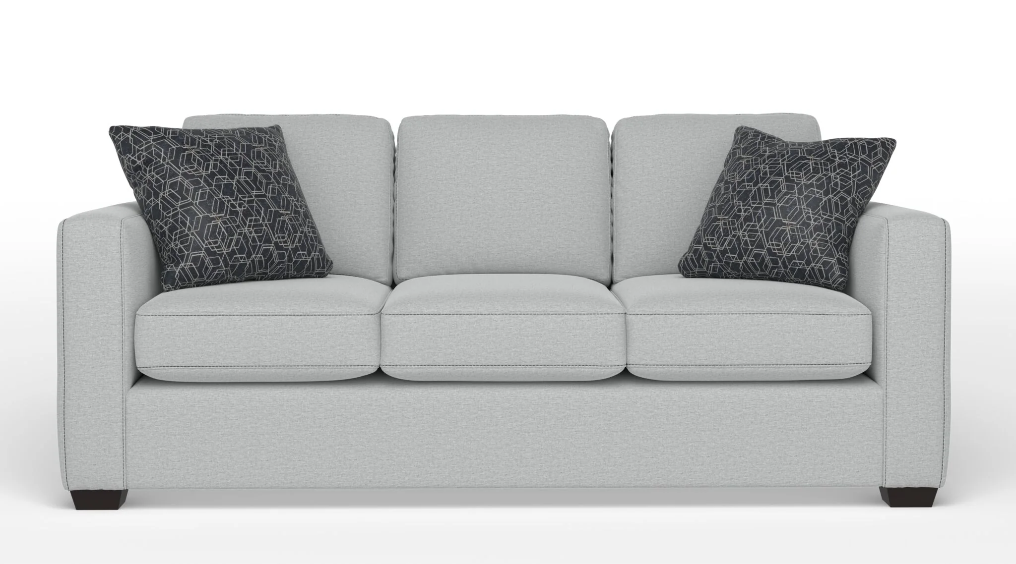 Caleb Queen Sofa Bed with Innerspring Mattress - Dexter Light Grey - Image 2