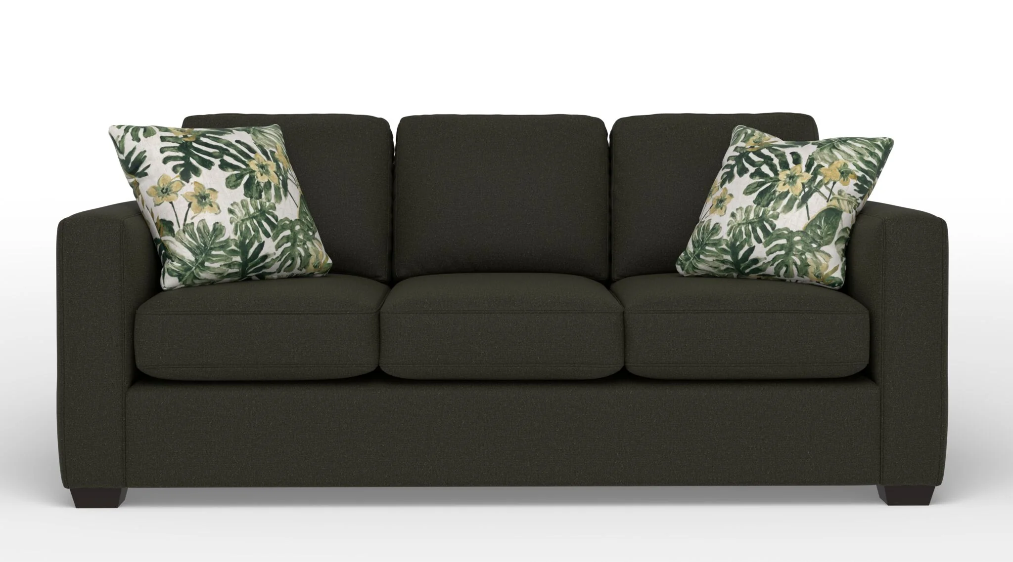 Caleb Queen Sofa Bed with Innerspring Mattress - Lido Green - Image 2