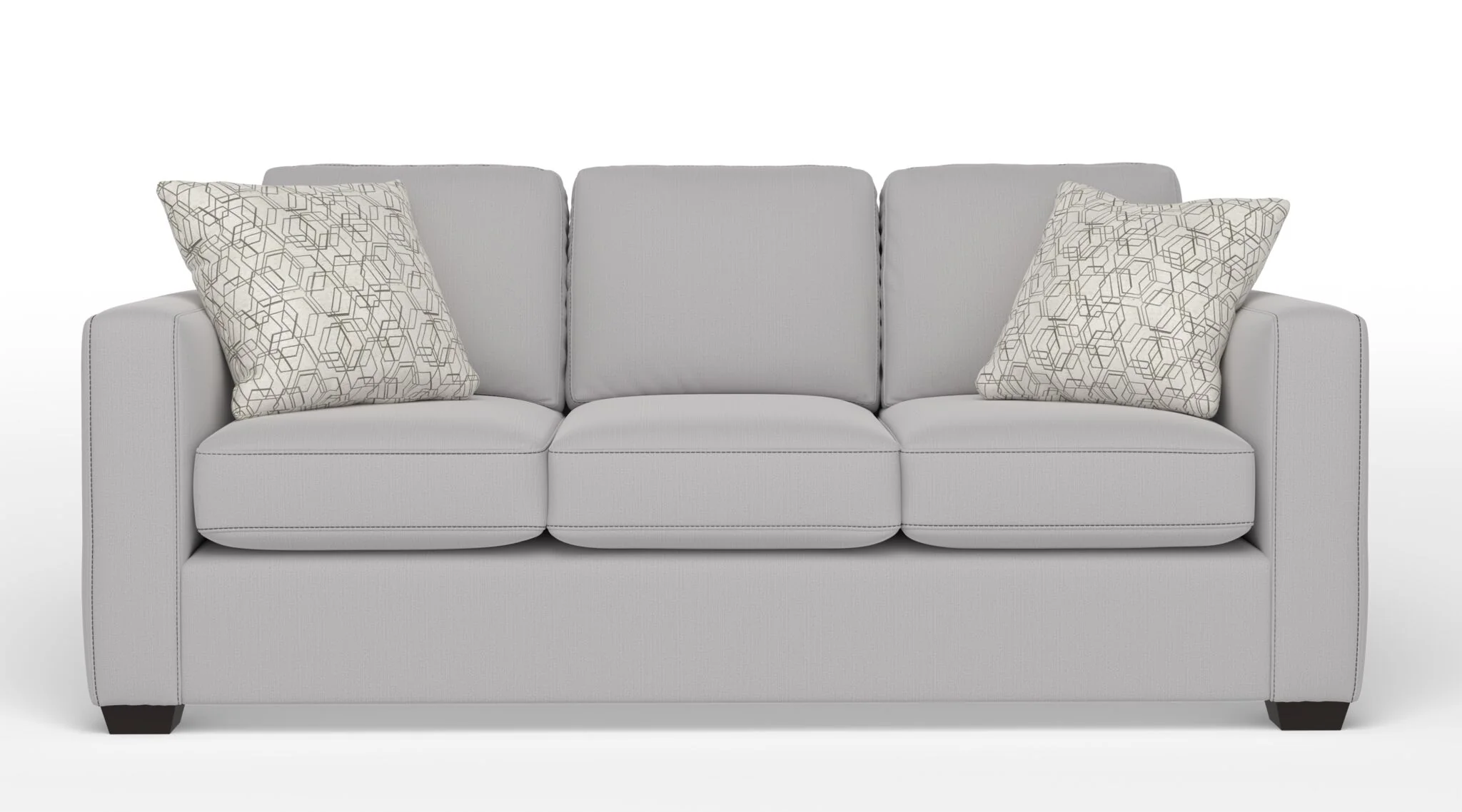 Caleb Queen Sofa Bed with Innerspring Mattress - Smoke Light Grey - Image 2