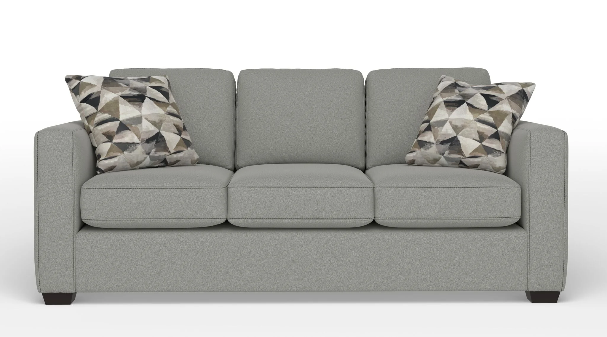 Caleb Queen Sofa Bed with Innerspring Mattress - Jacob Light Grey - Image 2