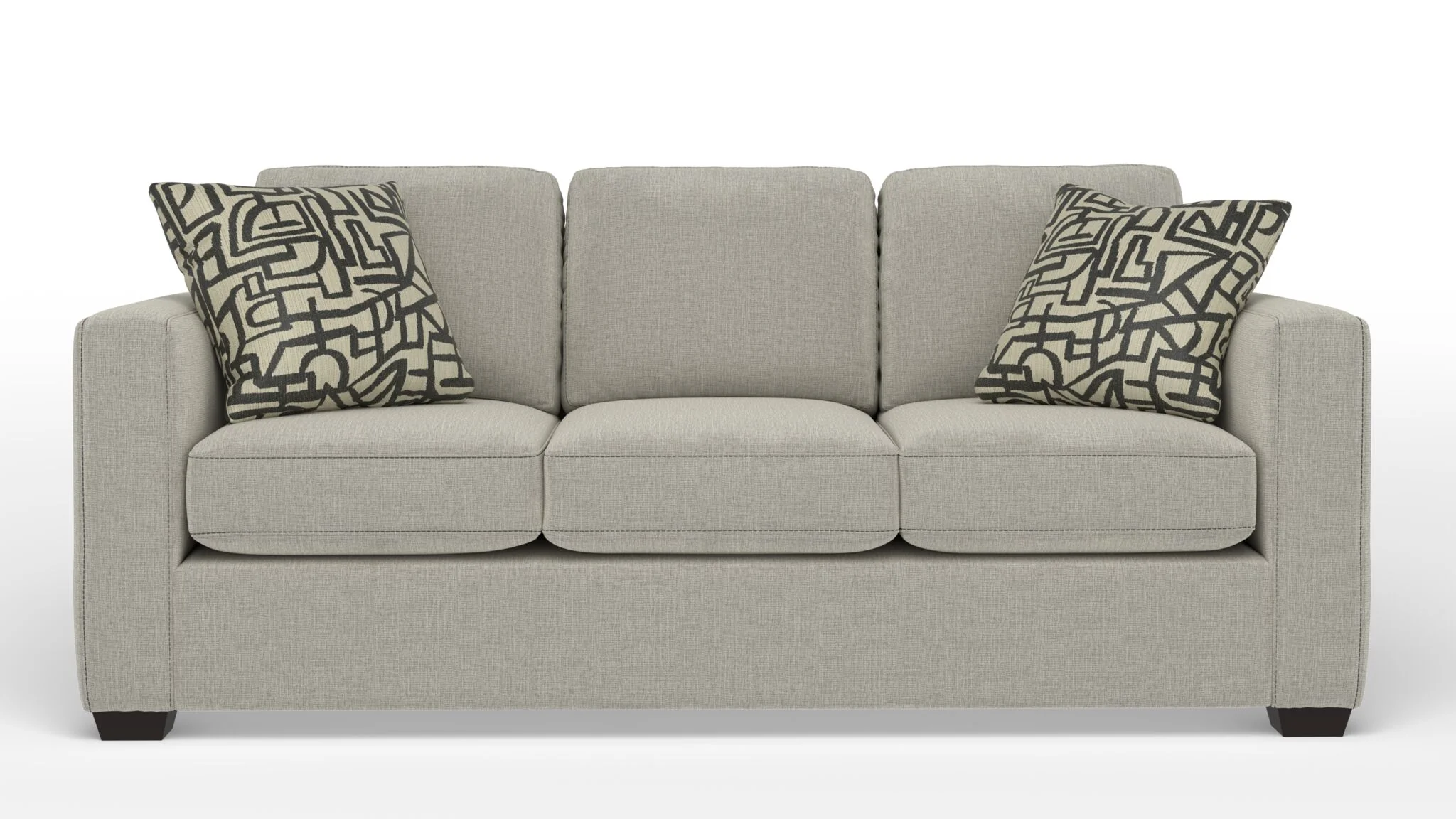Caleb Queen Sofa Bed with Innerspring Mattress - Stucco Beige - Image 2
