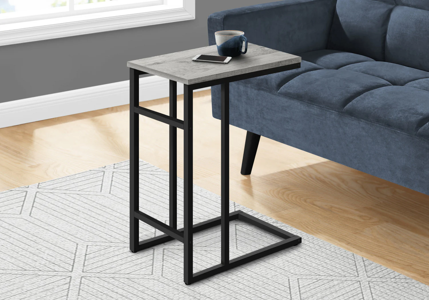 Calen Side Table - Grey - Image 2