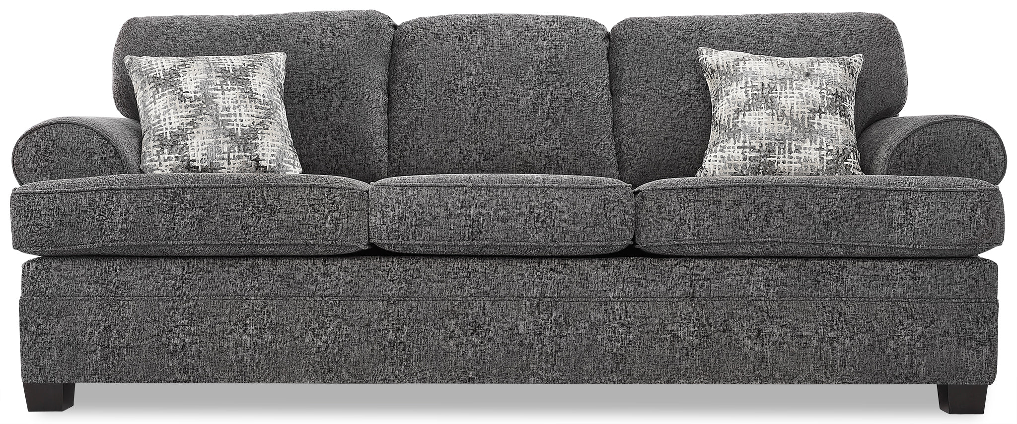Calliope Sofa and Loveseat Set - Smoke - Image 2