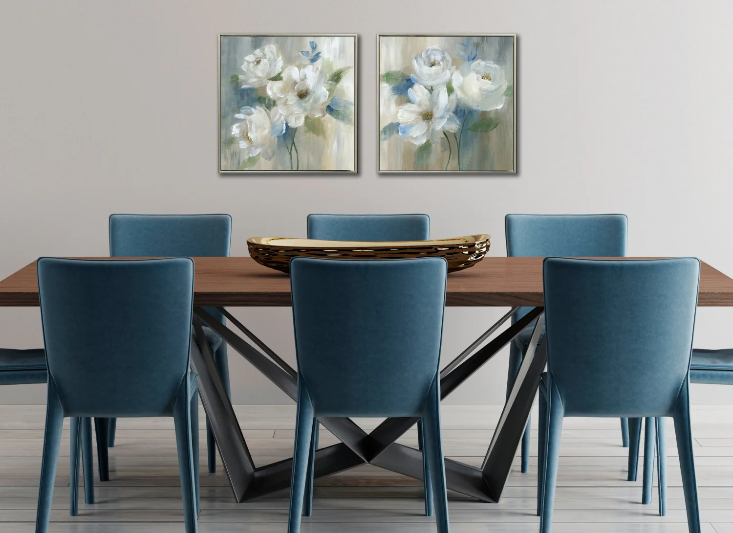Calm Bloom I Wall Art - White/Green - 24 X 24 - Image 2
