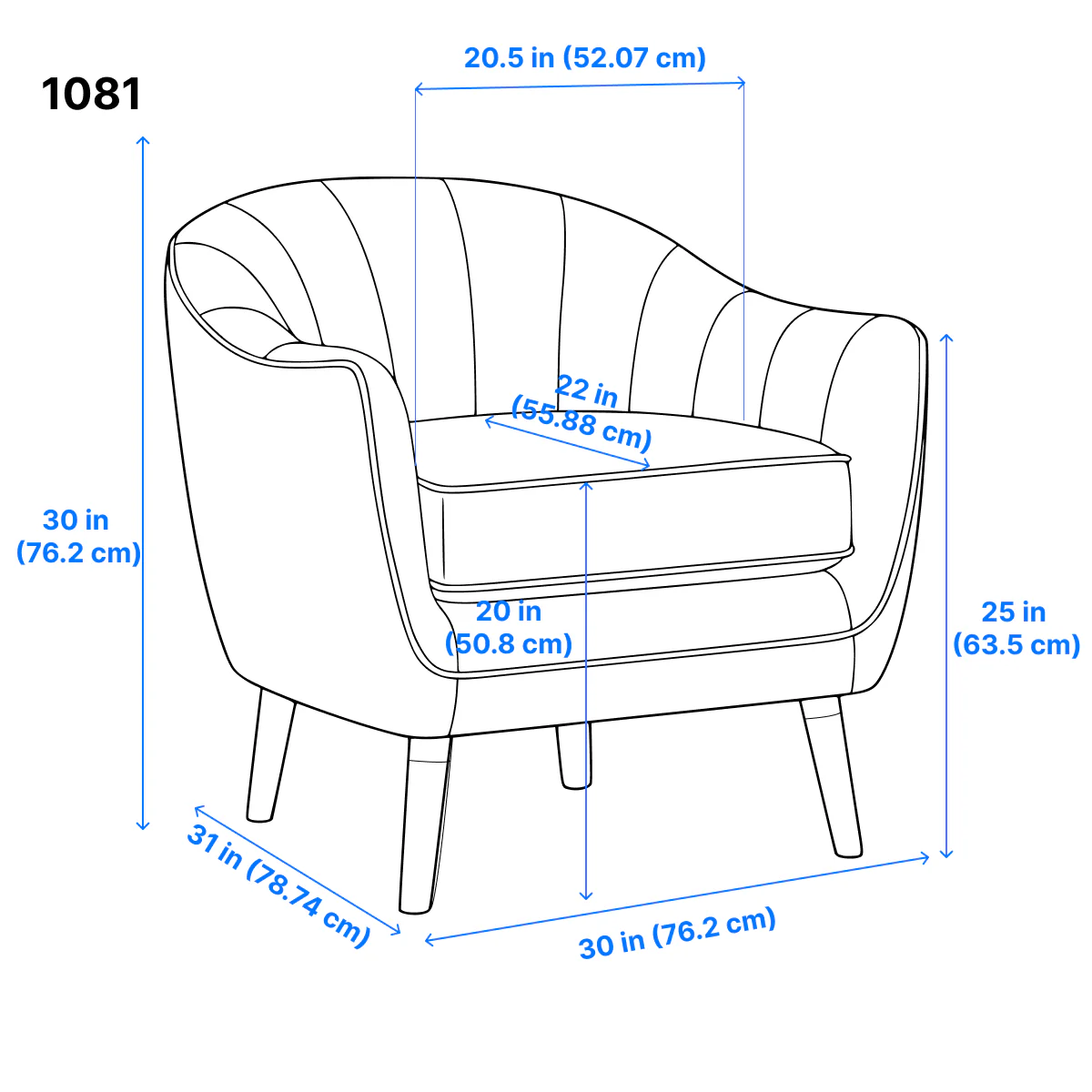Calypso Accent Chair - White - Image 8