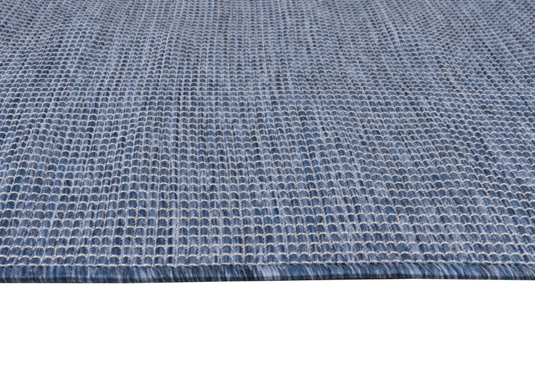 Calypso Crosshatch Outdoor Rug - 5' x 7' - Blue - Image 2