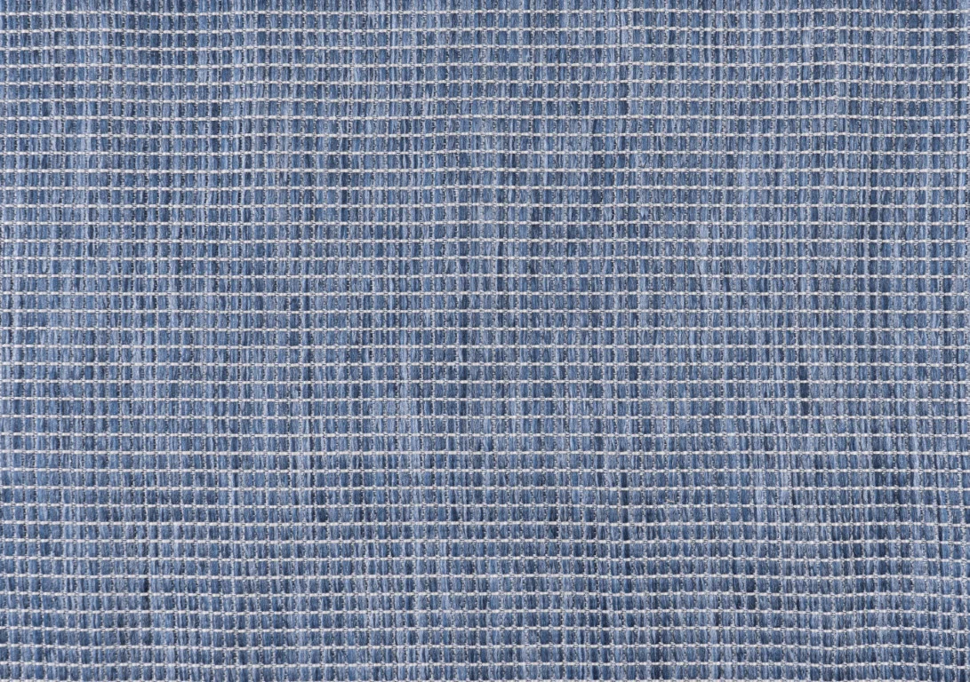 Calypso Crosshatch Outdoor Rug - 8' x 10' - Blue - Image 3