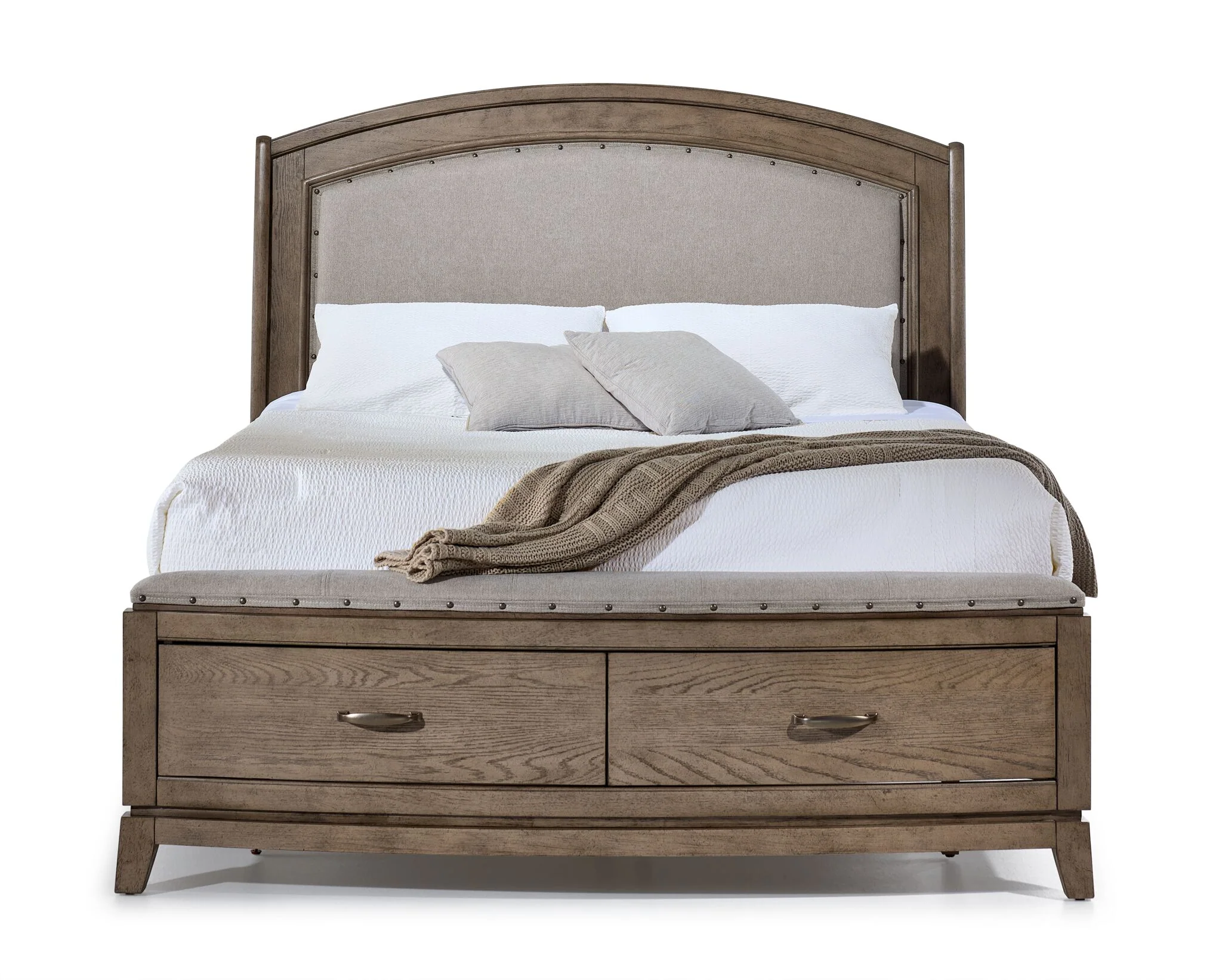 Camelot 3 - Piece Queen Storage Bed - Burnished Beige - Image 2