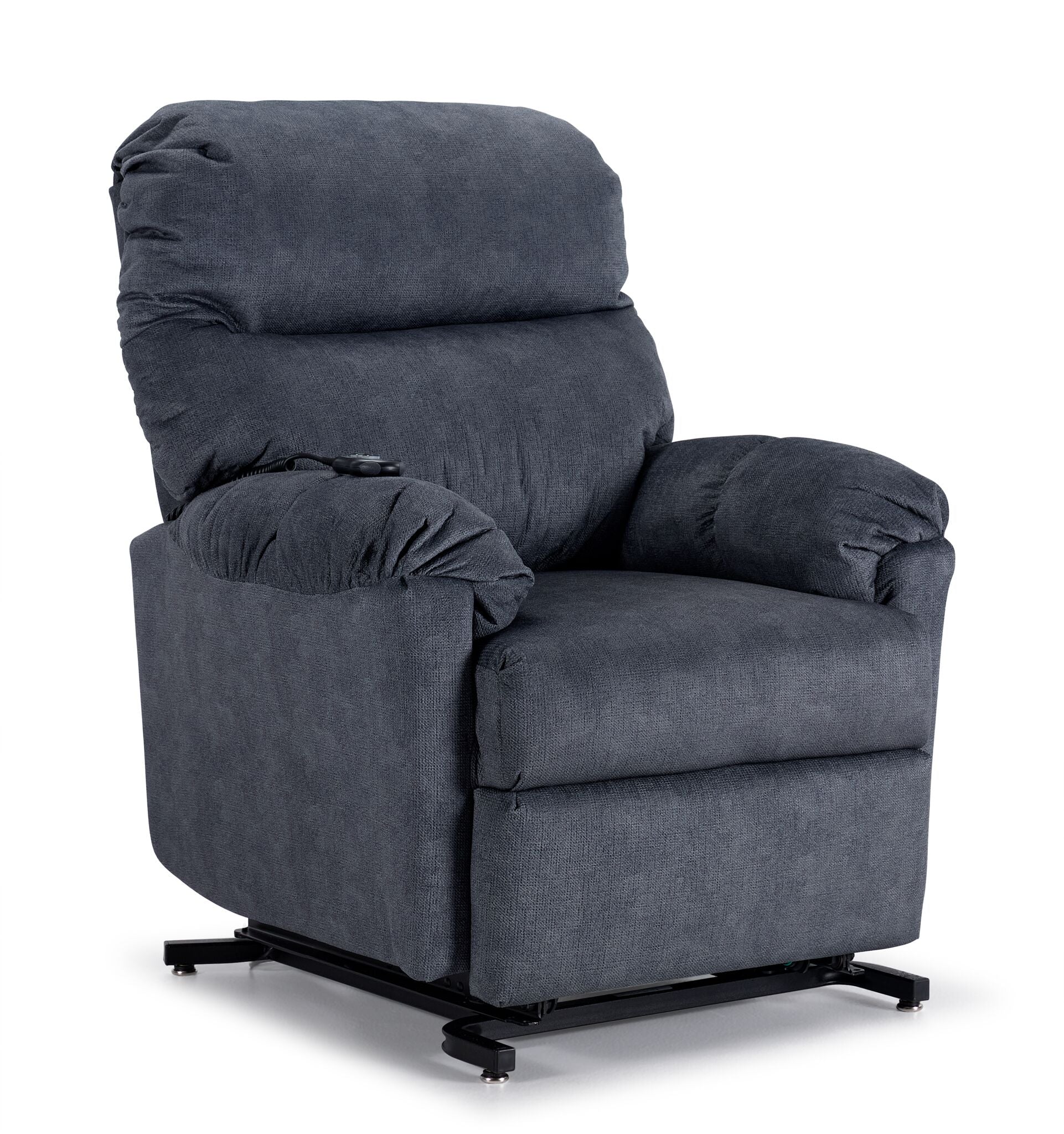 Cameron Power Lift Recliner - Slate Blue - Image 4