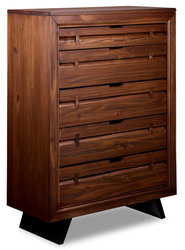 Camila 5-Piece Full Bedroom Package - Rustic Brown - Image 4