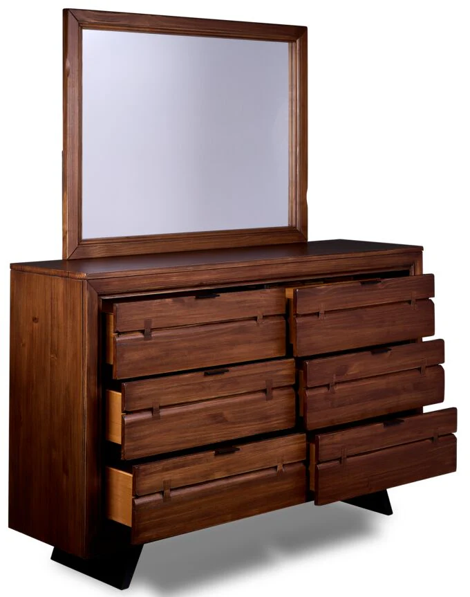 Camila 6-Piece King Bedroom Package - Rustic Brown - Image 4