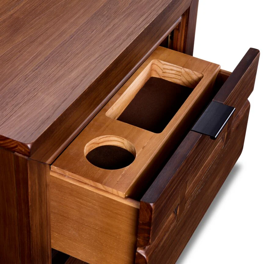 Camila Night Table - Rustic Brown - Image 4