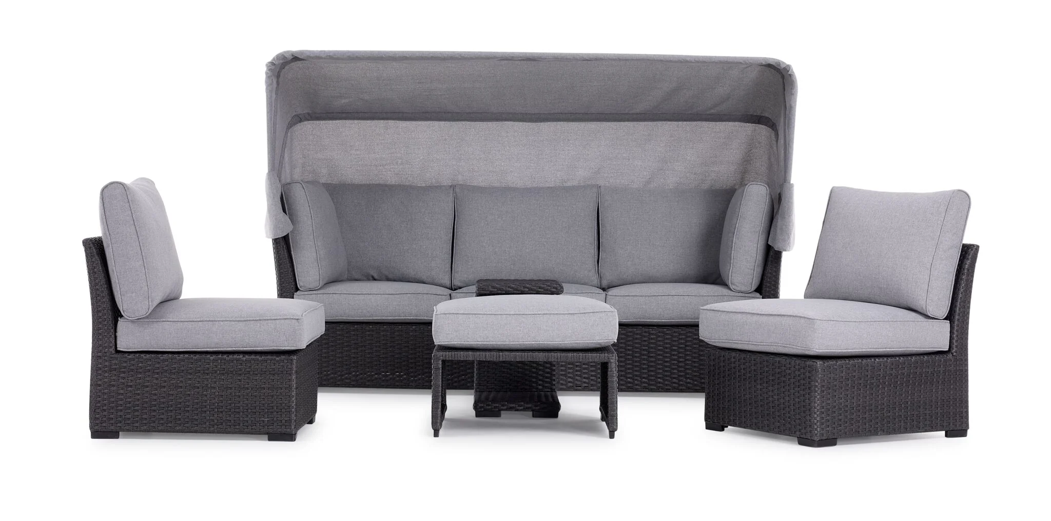 Caprie Outdoor Day Bed - Black, Grey - Image 4