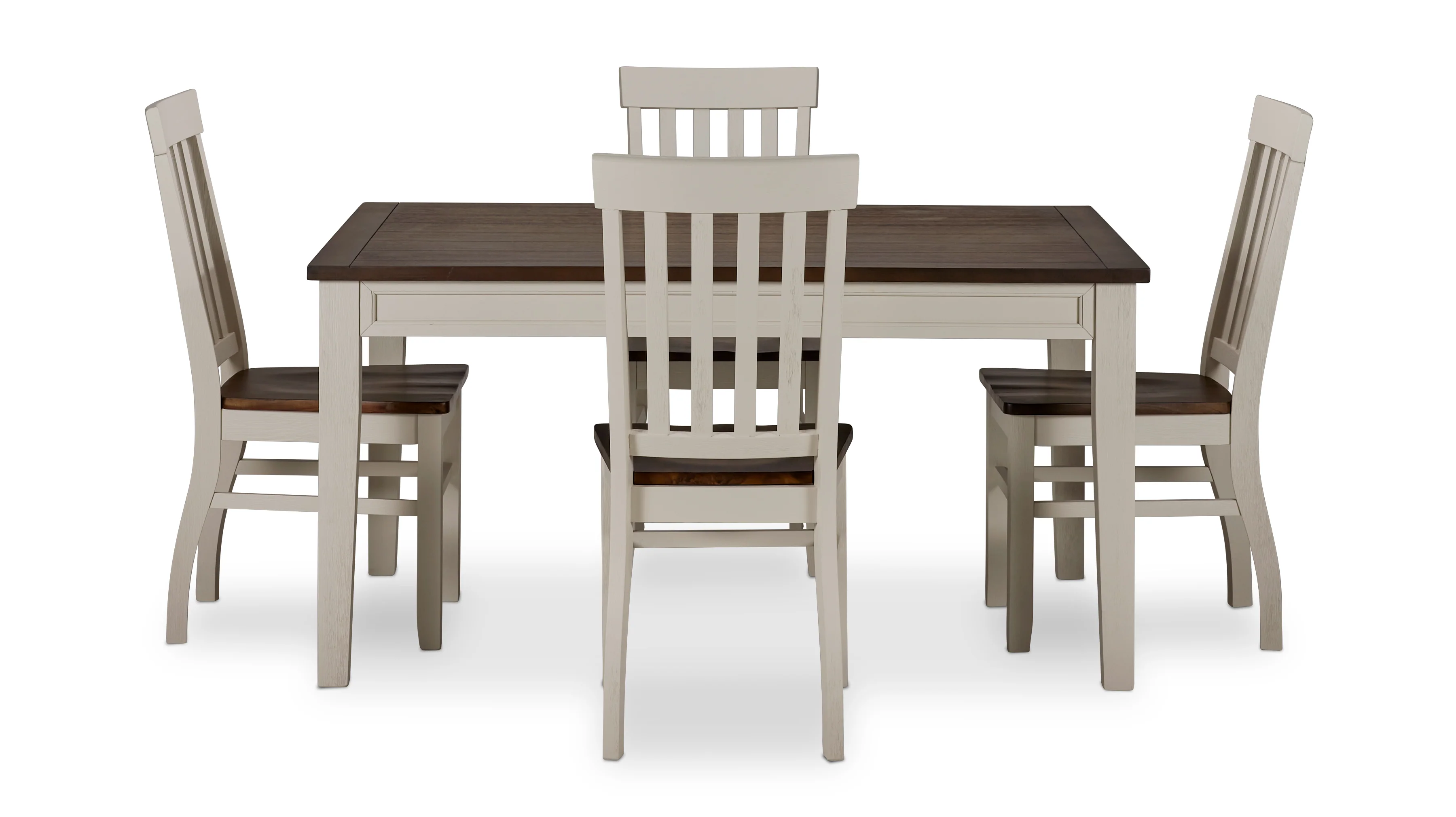 Caylie 5-Piece Dining Set - Ivory, Driftwood - Image 2