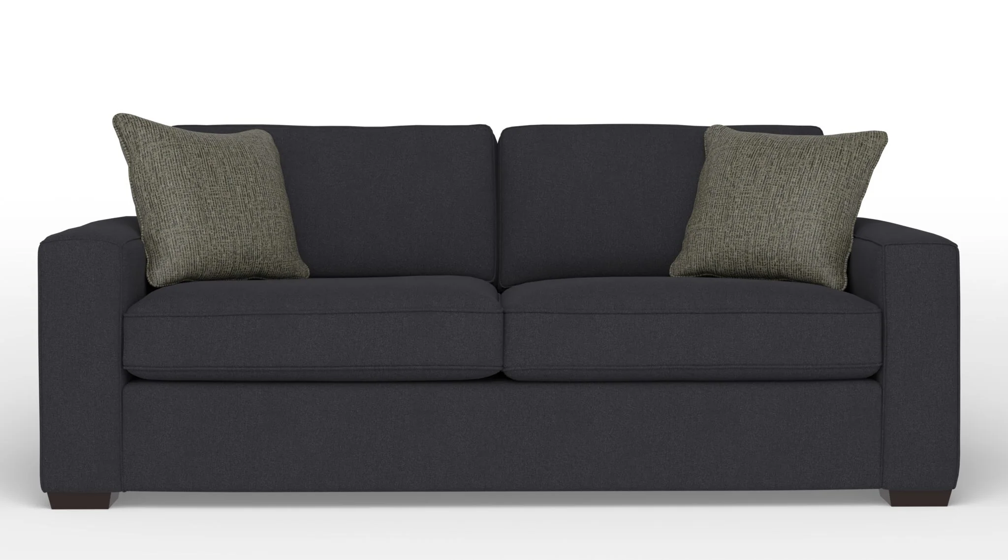 Celeste Queen Sofa Bed with Innerspring Mattress - Cabana Dark Grey - Image 2
