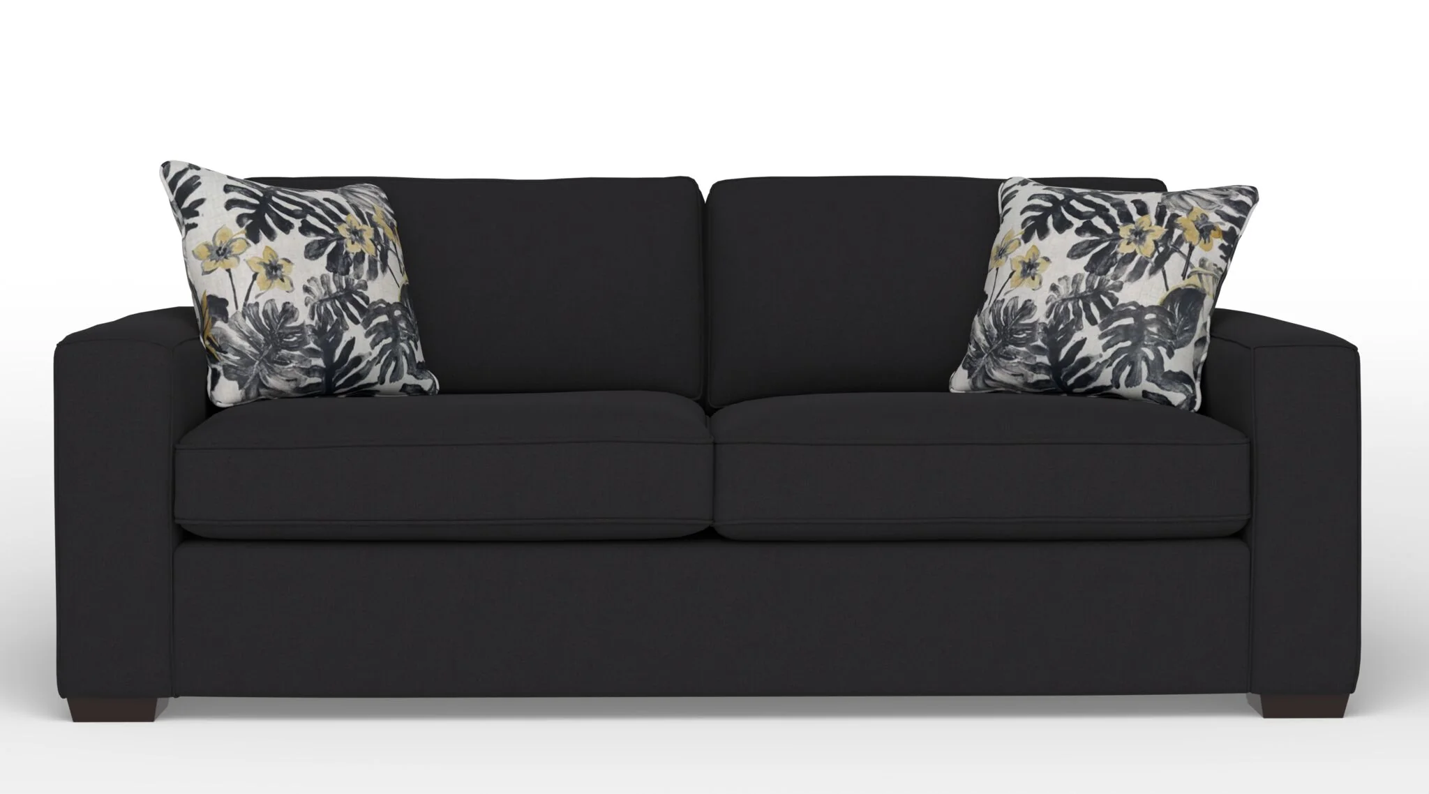 Celeste Queen Sofa Bed with Innerspring Mattress - Lido Dark Grey - Image 2