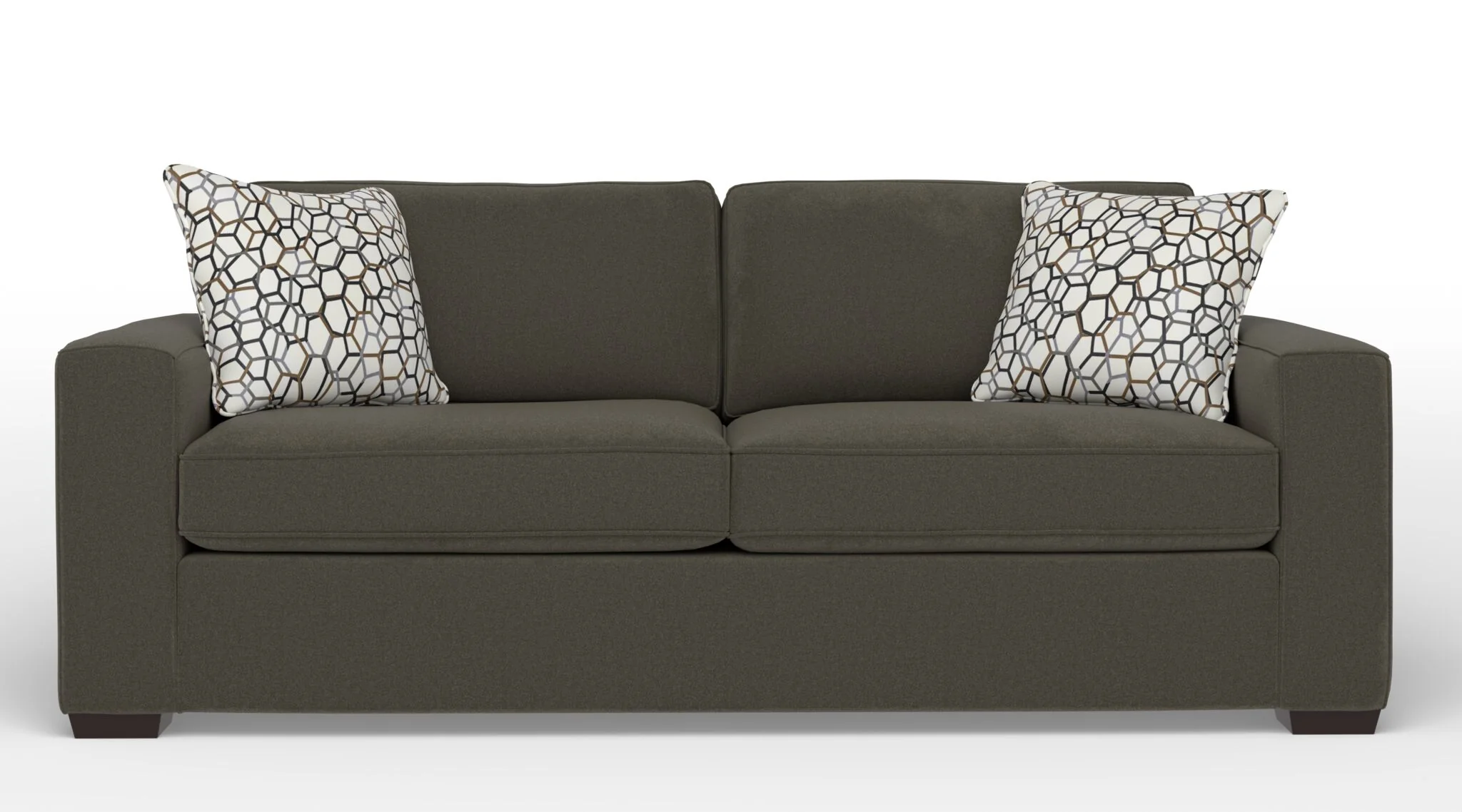 Celeste Queen Sofa Bed with Innerspring Mattress - Arlo Brown - Image 2