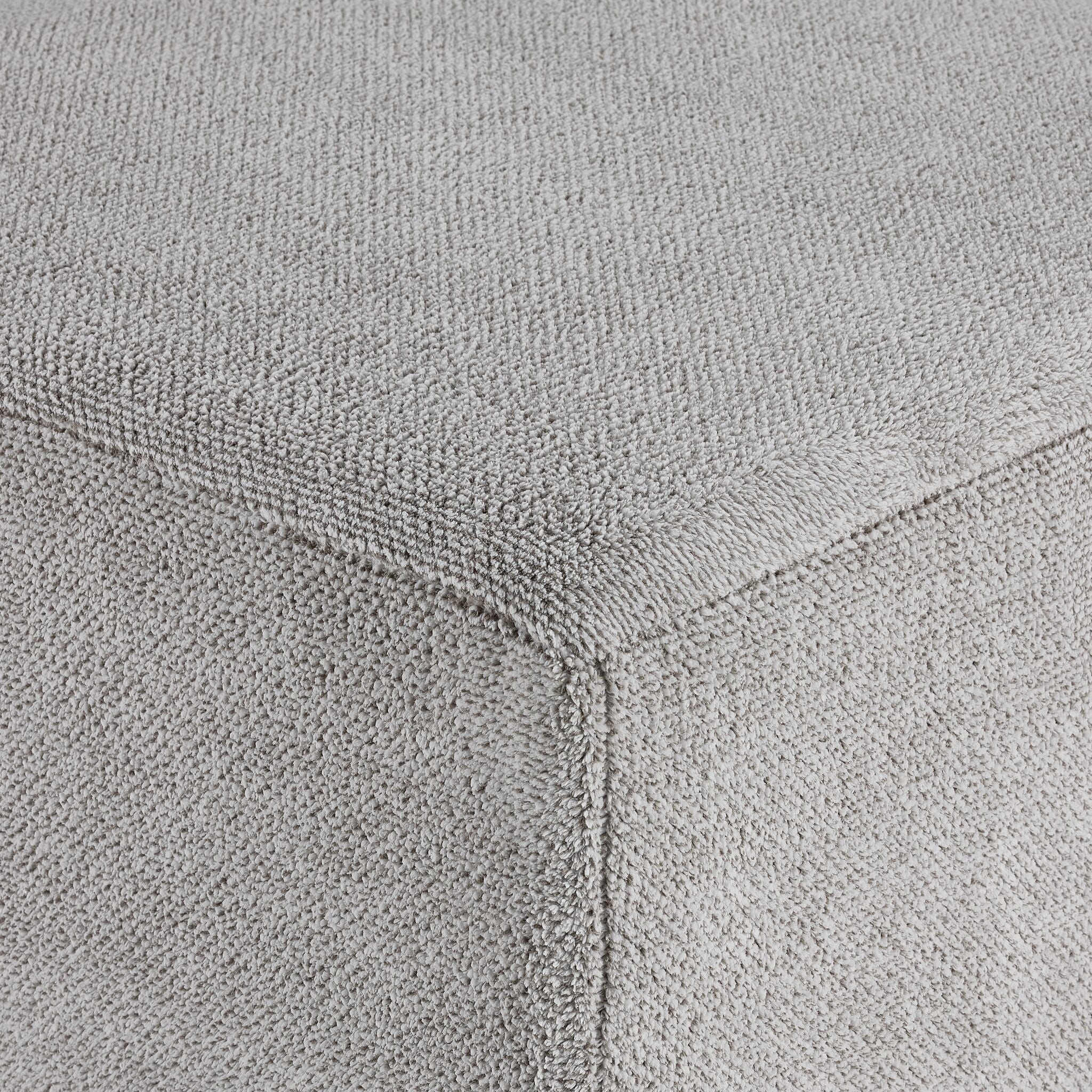 Celeste Square Ottoman - Snoopy Grey - Image 3