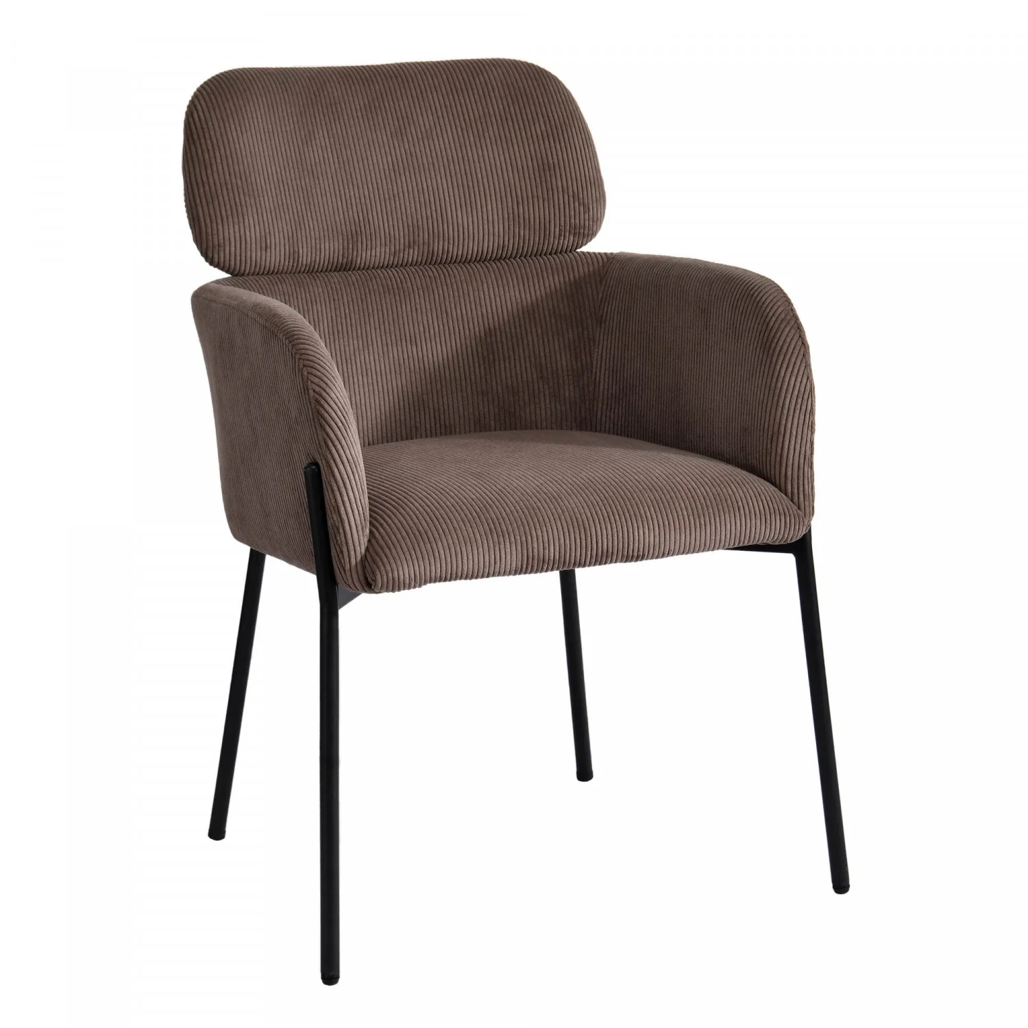 Celon Dining Chair - Corduroy Brown - Image 3