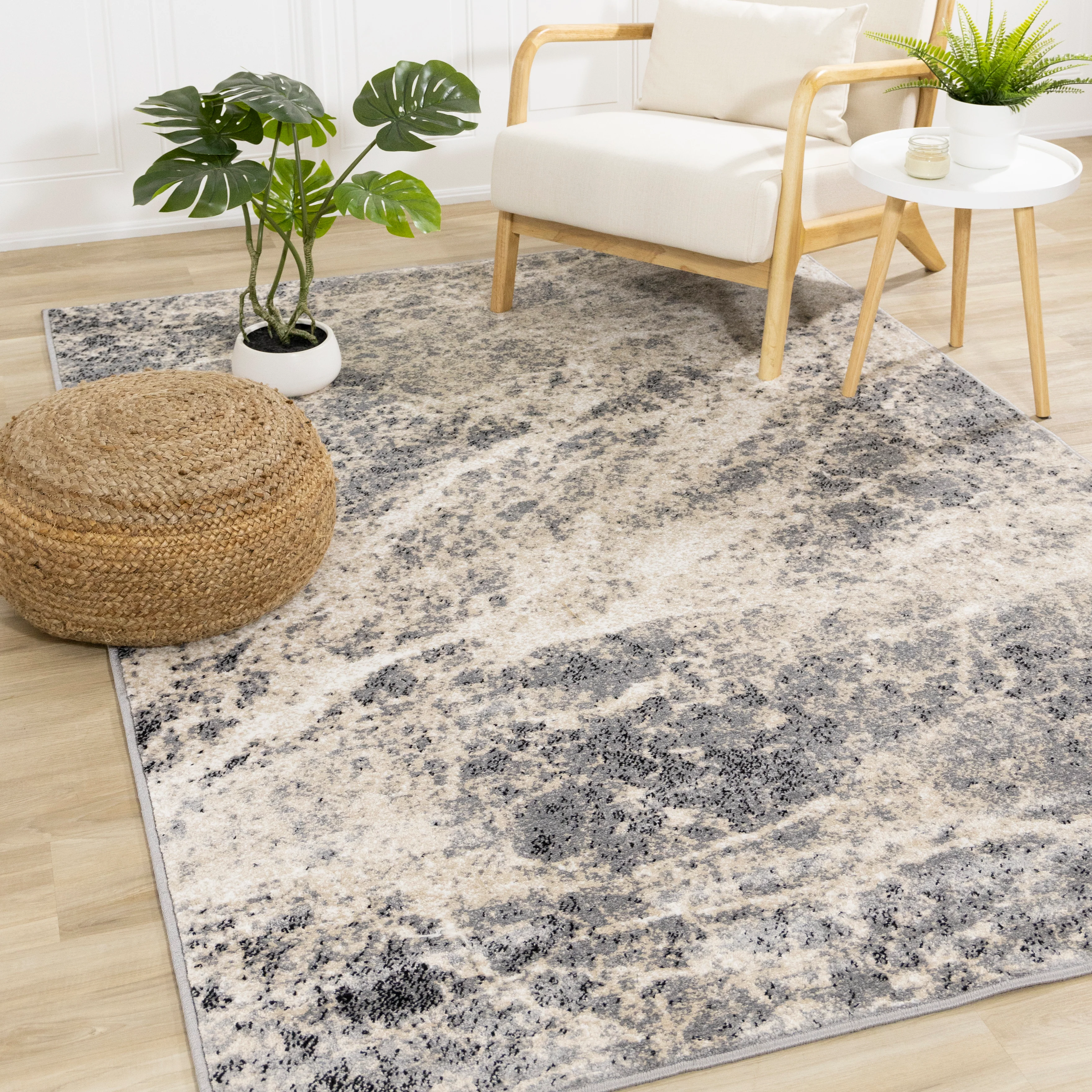 Century 5'3" x 7'7" Area Rug - Cream & Beige - Image 2