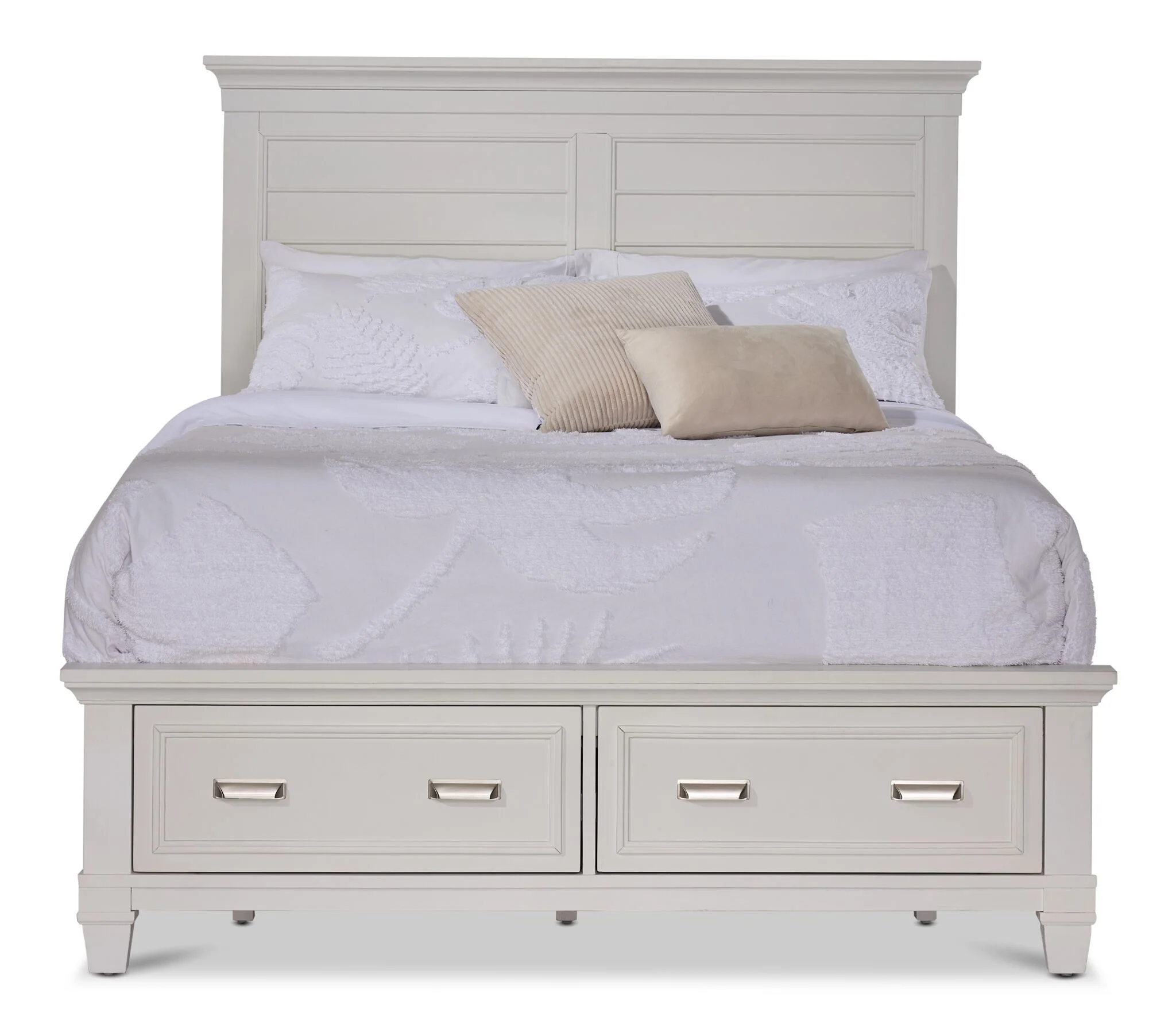 Charleston 3 - Piece Queen Storage Bed - Dove White - Image 2
