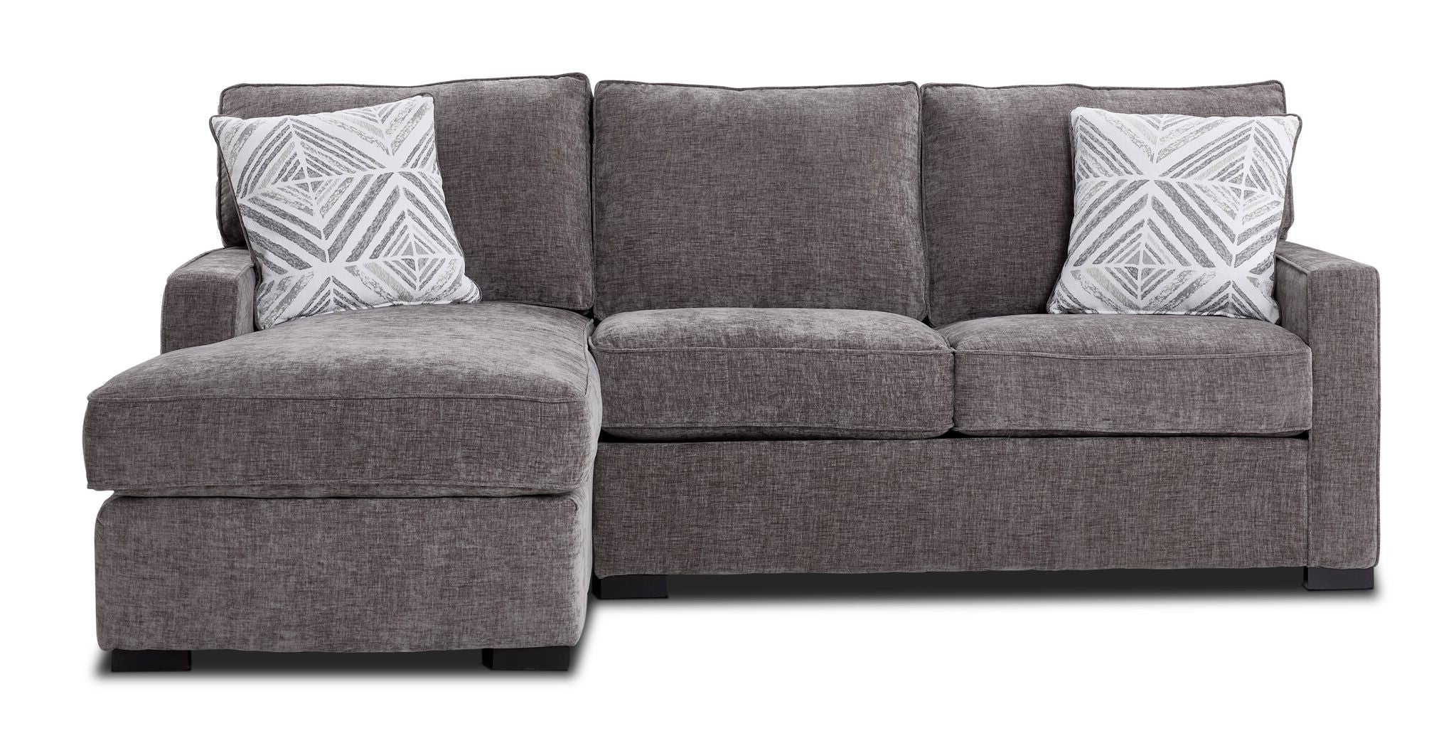Charlotte 2-Piece Sectional with Left-Facing Chaise - Pewter - Image 3