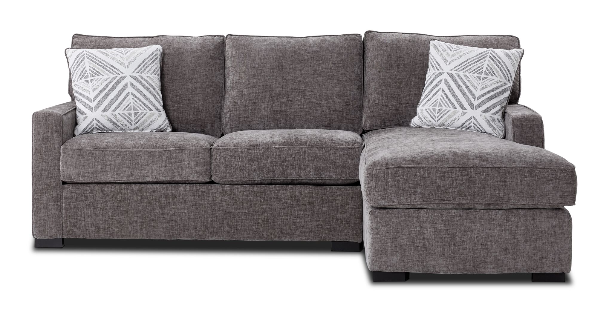 Charlotte 2-Piece Sectional with Right-Facing Chaise - Pewter - Image 3
