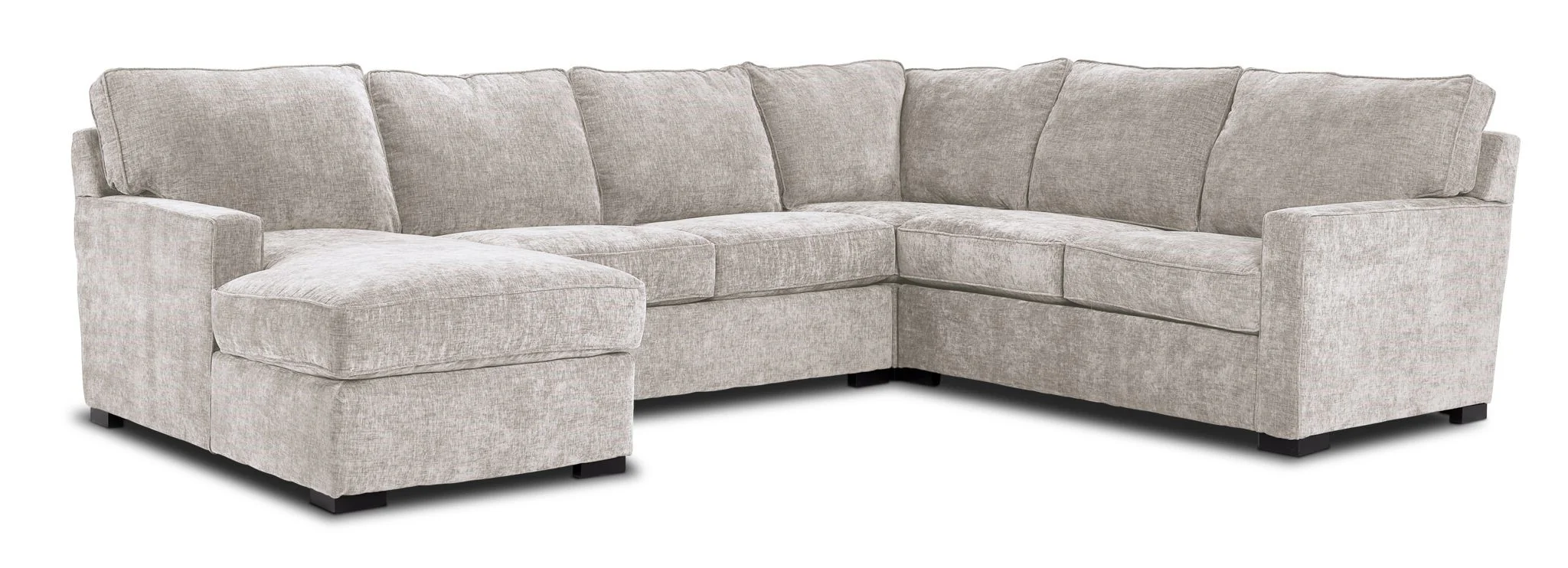 Charlotte 4-Piece Sectional with Left-Facing Chaise - Sand - Image 2