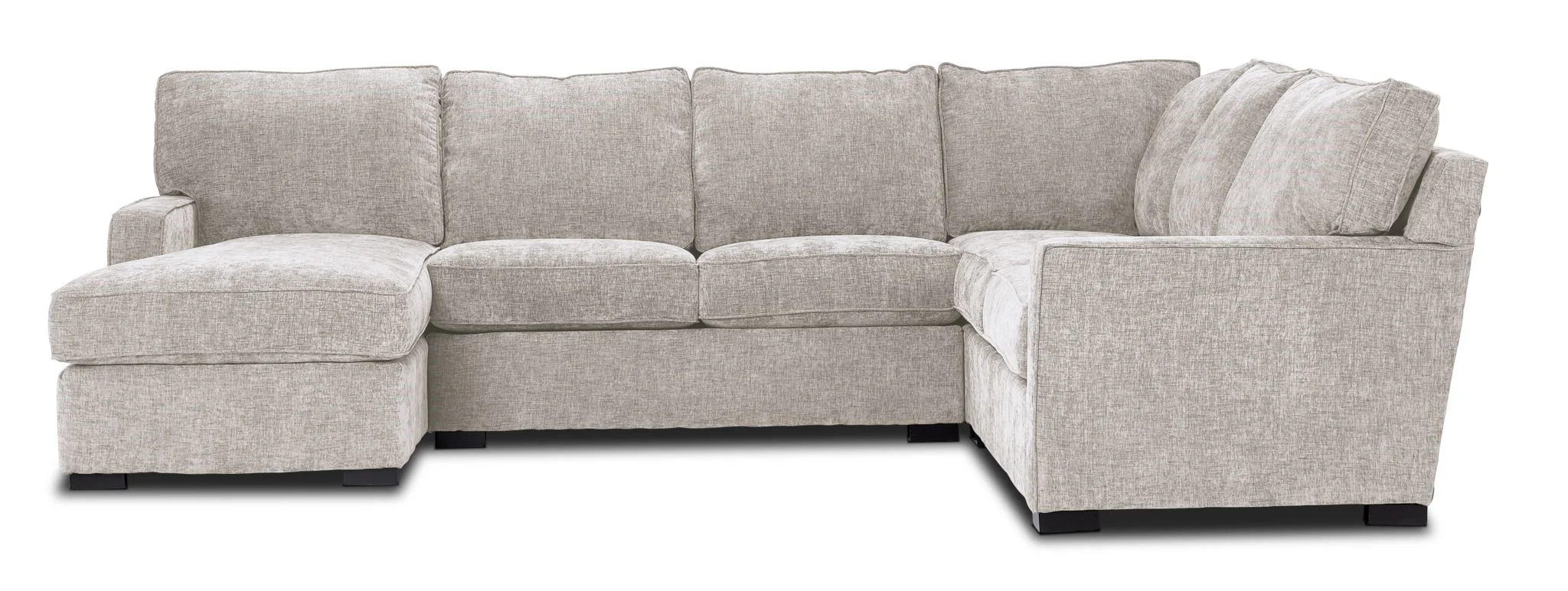 Charlotte 4-Piece Sectional with Left-Facing Chaise - Sand - Image 4