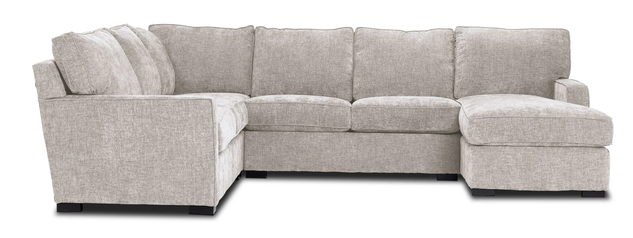 Charlotte 4-Piece Sectional with Right-Facing Chaise - Sand - Image 5