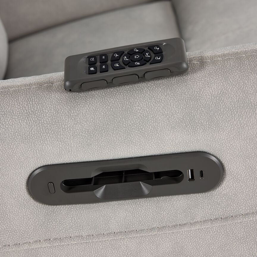 Chase Power Rocker Recliner - Grey - Image 12